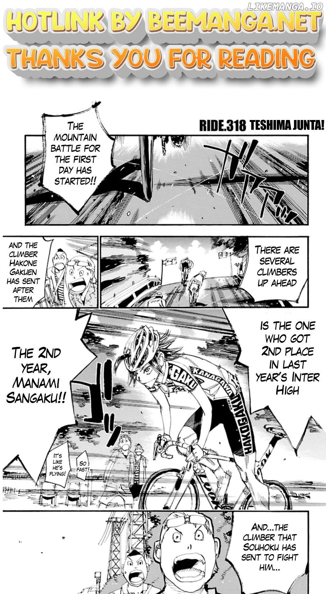 Yowamushi Pedal Chapter 318 - page 1