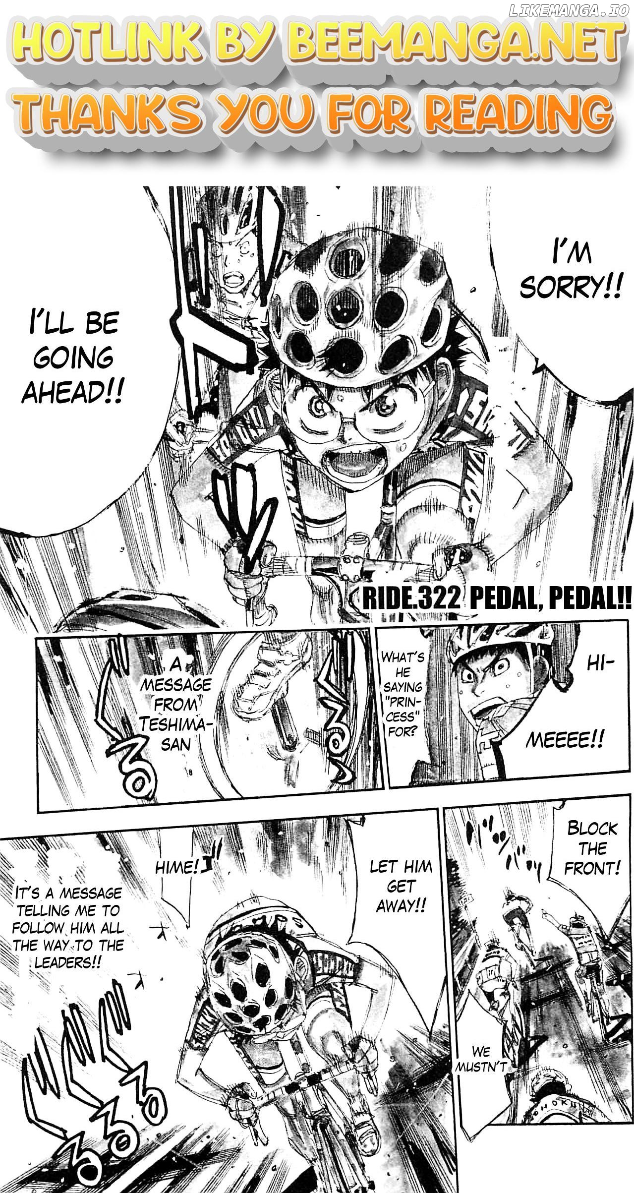 Yowamushi Pedal Chapter 322 - page 1