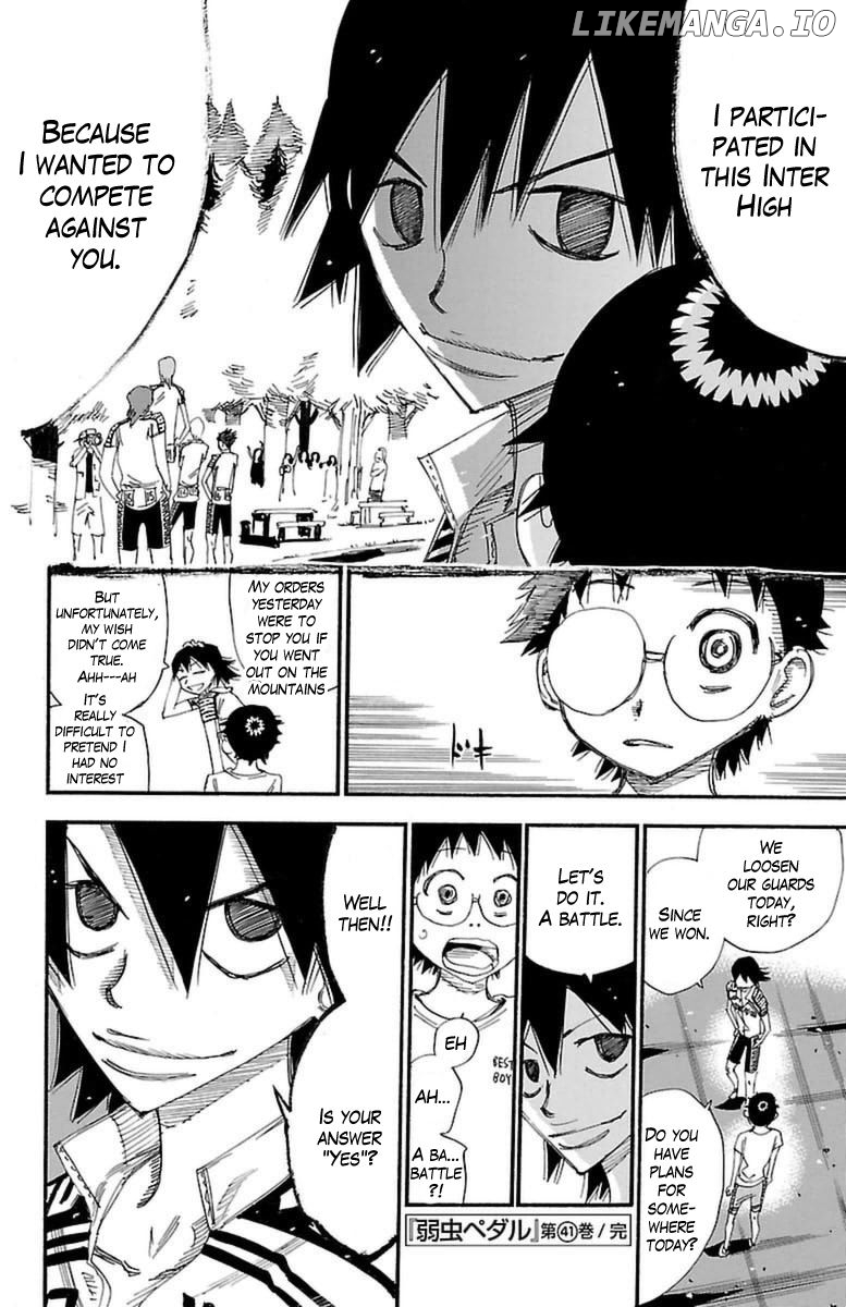 Yowamushi Pedal Chapter 355 - page 20