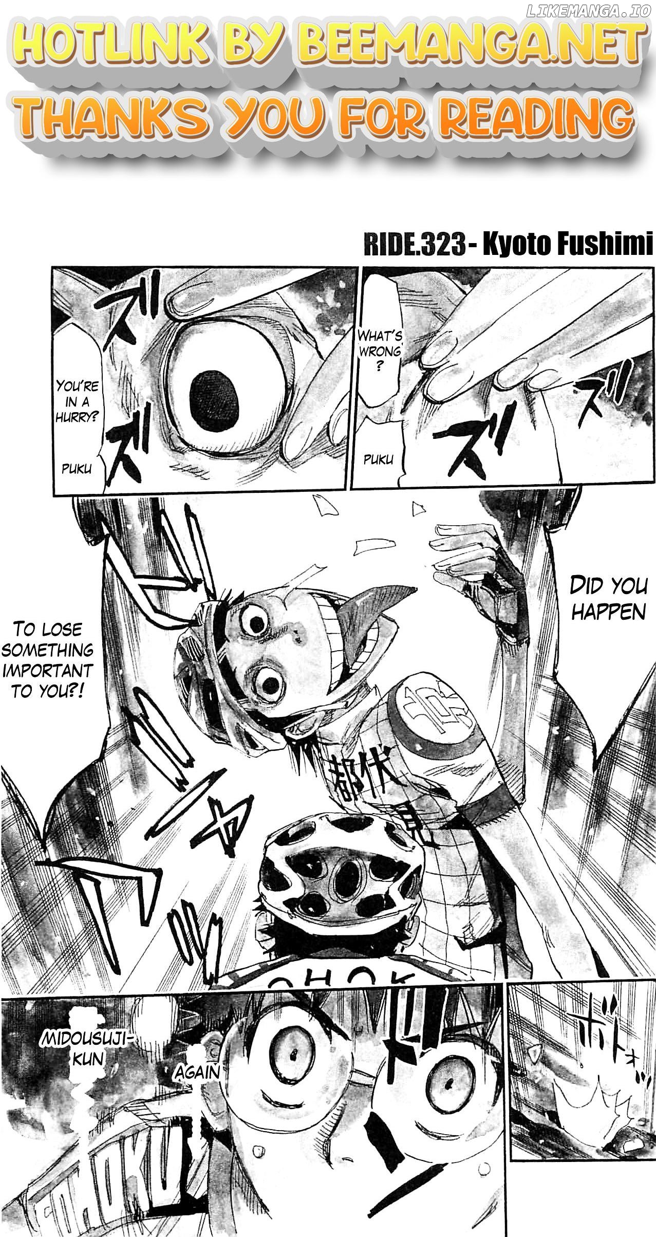 Yowamushi Pedal Chapter 323 - page 1