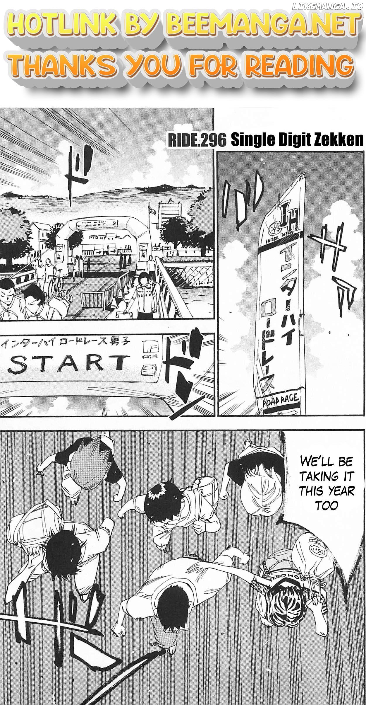 Yowamushi Pedal Chapter 296 - page 1