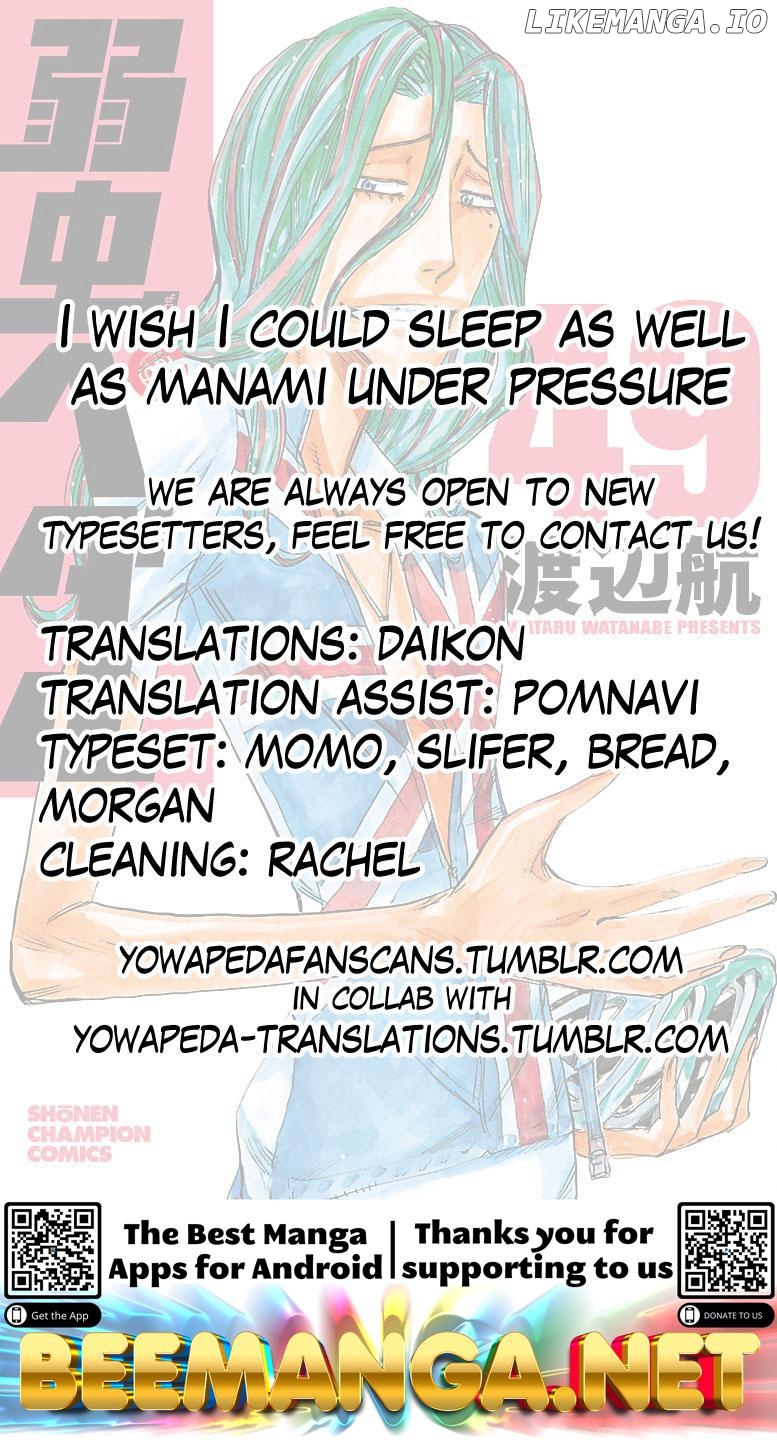 Yowamushi Pedal Chapter 425 - page 22