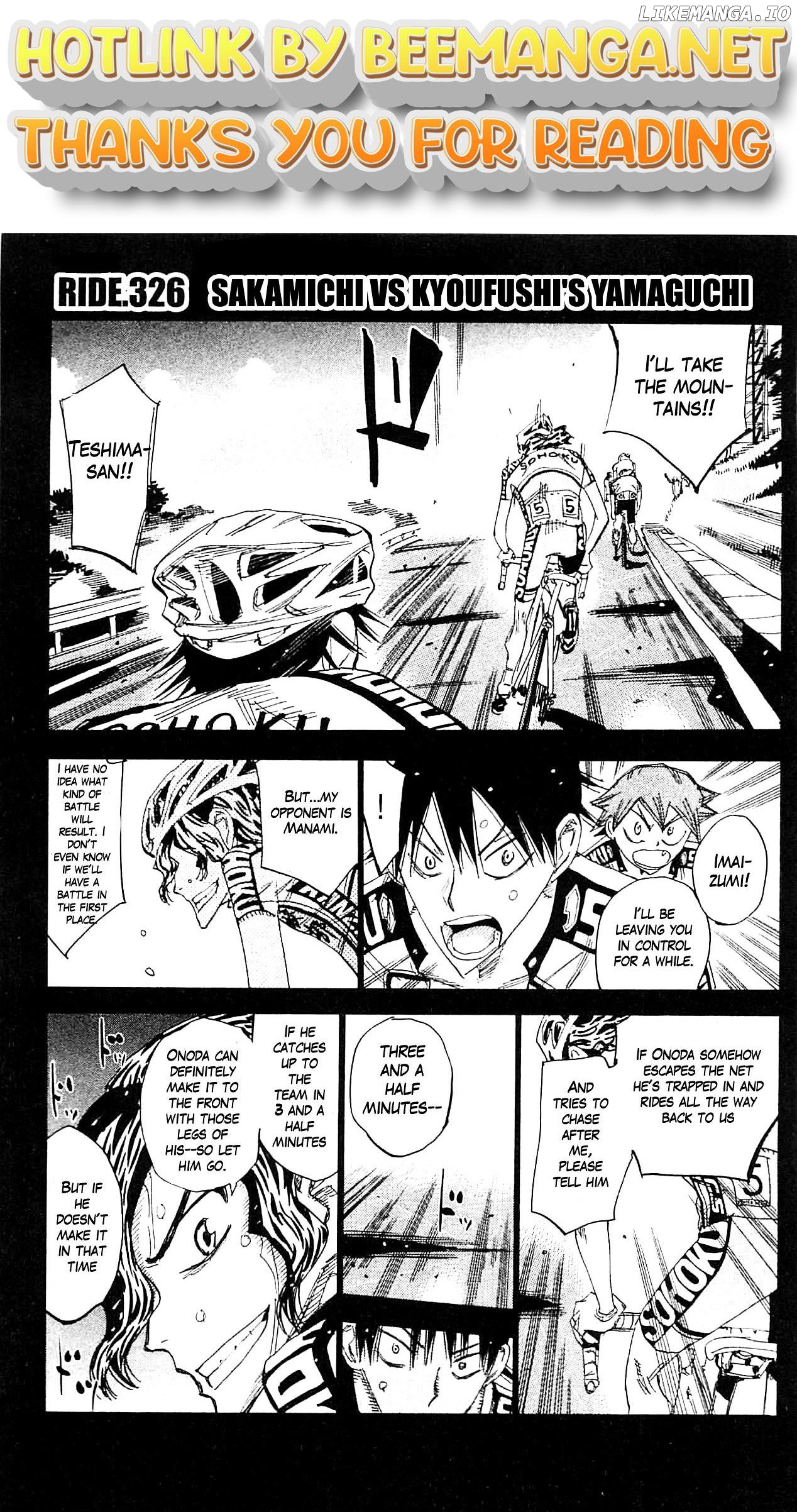 Yowamushi Pedal Chapter 326 - page 1