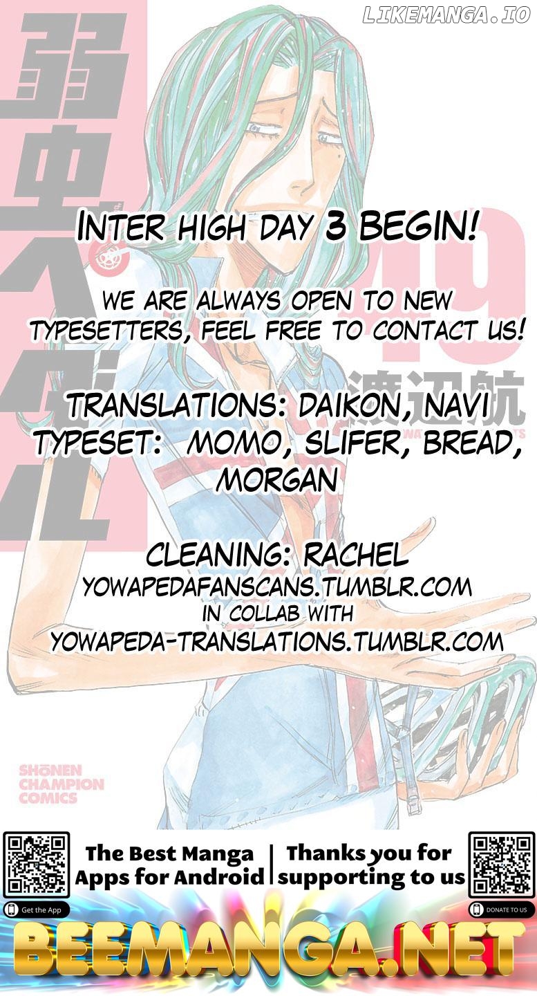Yowamushi Pedal Chapter 424 - page 18