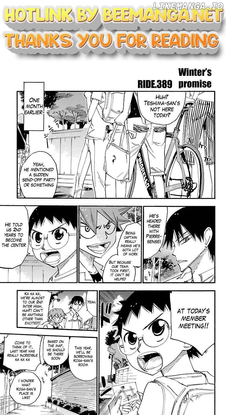 Yowamushi Pedal Chapter 389 - page 1