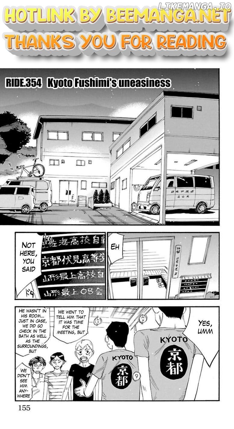 Yowamushi Pedal Chapter 354 - page 1