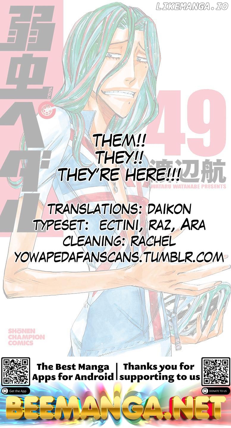Yowamushi Pedal Chapter 422 - page 19