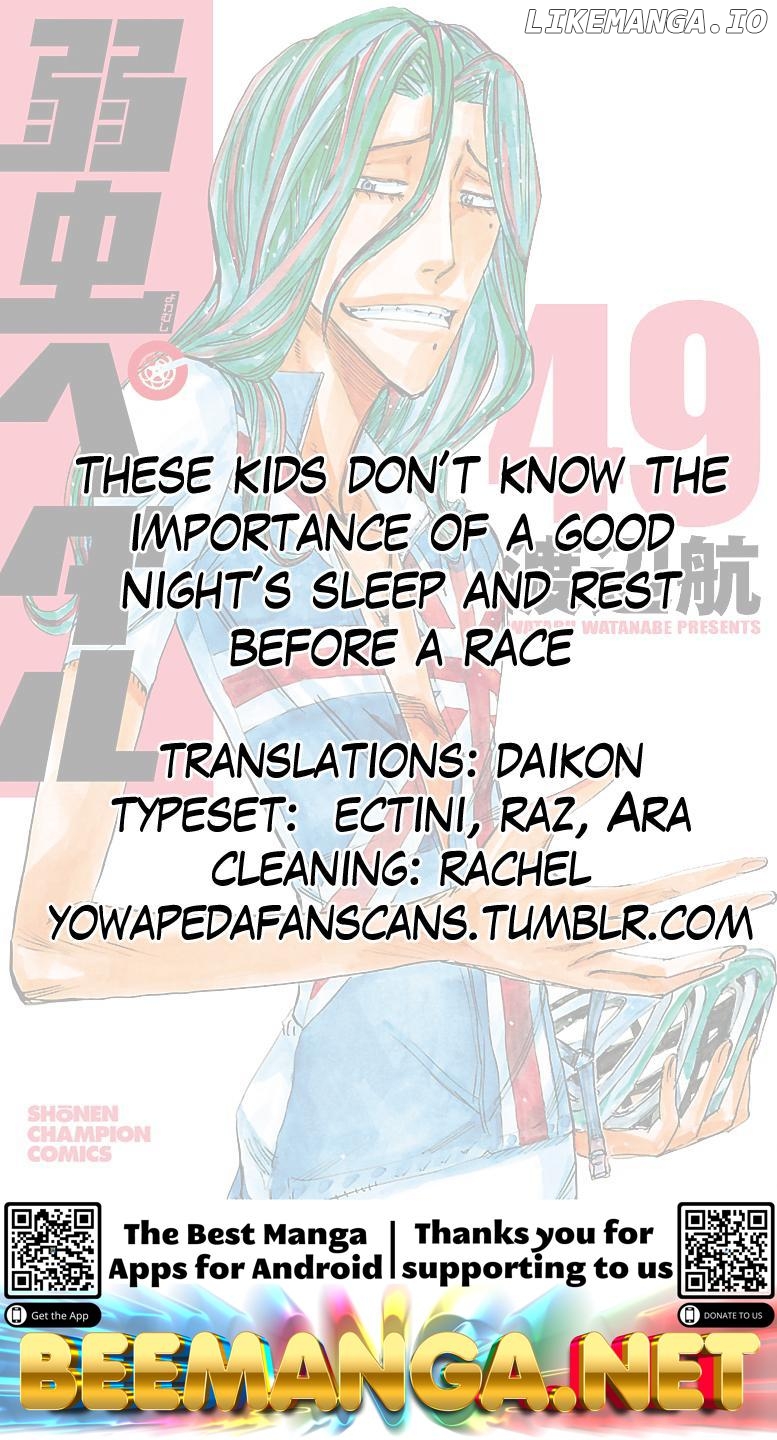 Yowamushi Pedal Chapter 421 - page 19