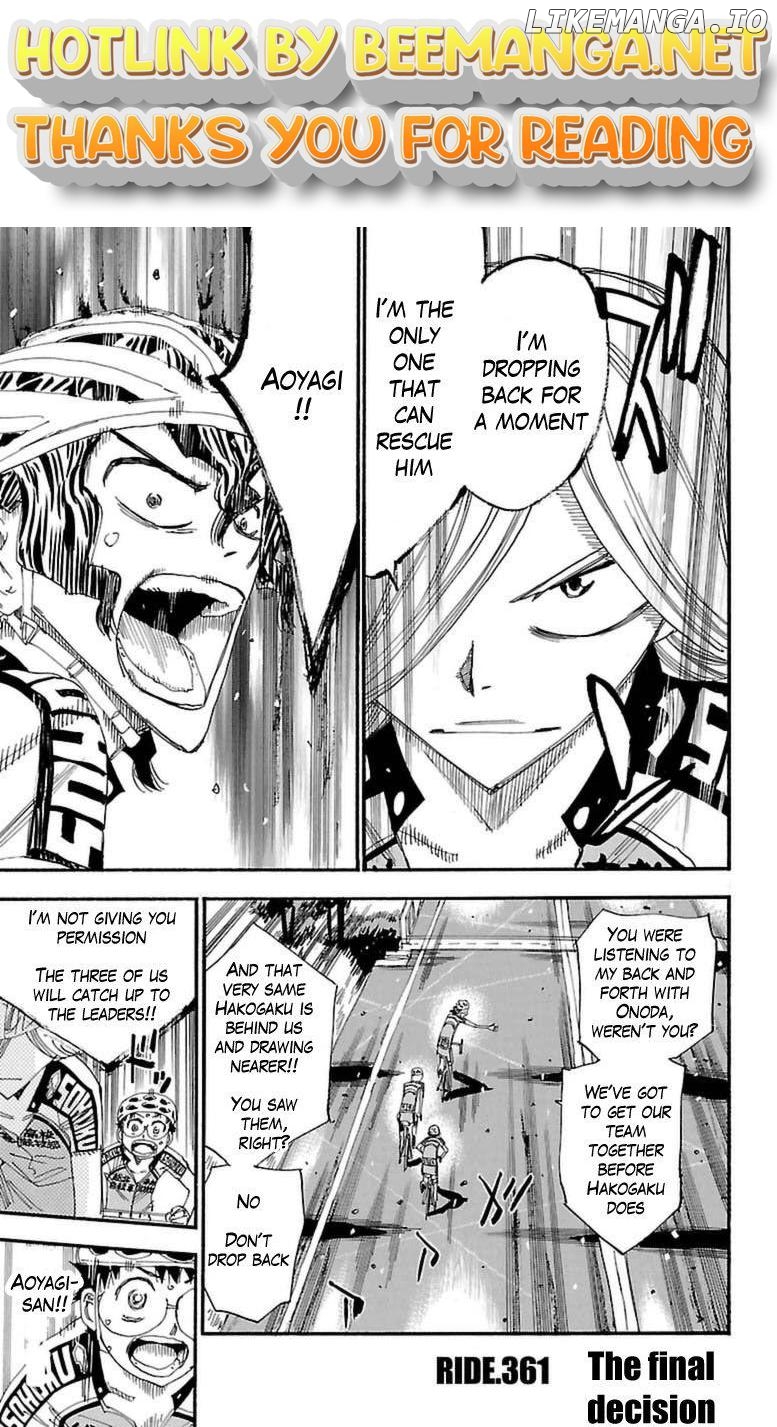 Yowamushi Pedal Chapter 361 - page 1