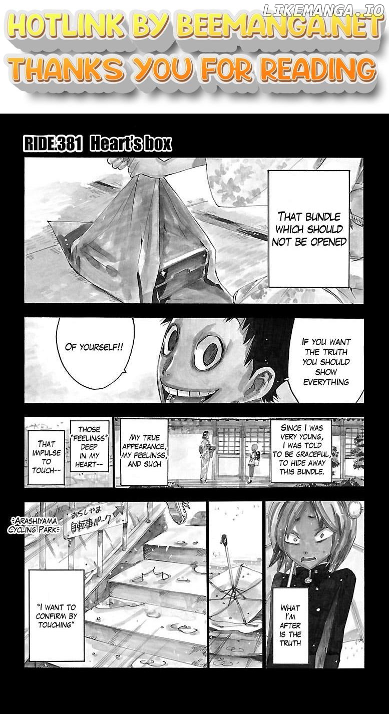 Yowamushi Pedal Chapter 381 - page 1