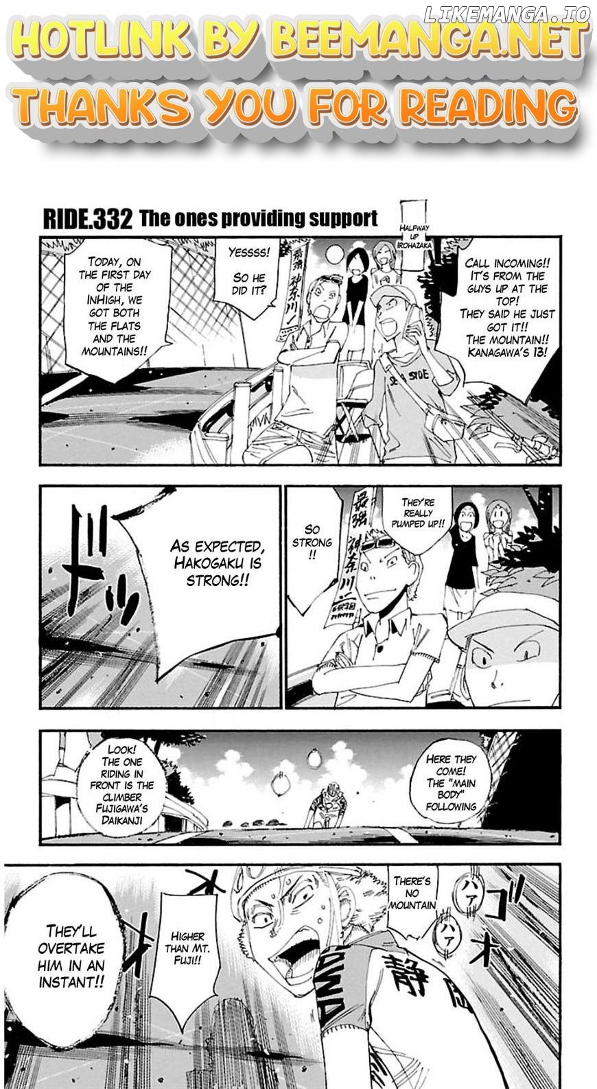 Yowamushi Pedal Chapter 332 - page 1