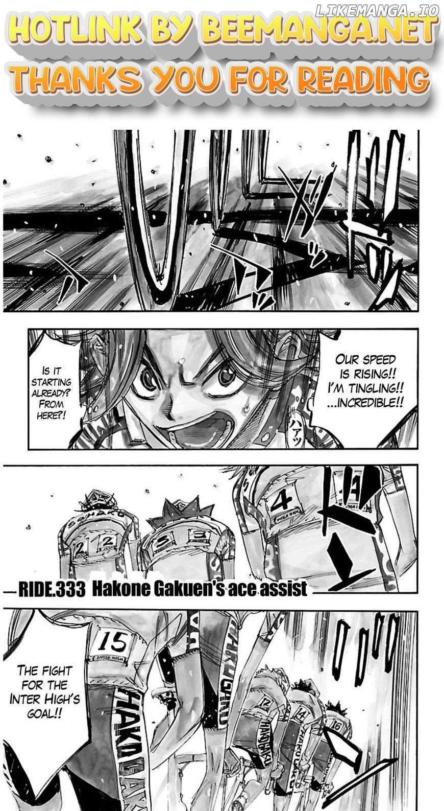 Yowamushi Pedal Chapter 333 - page 1