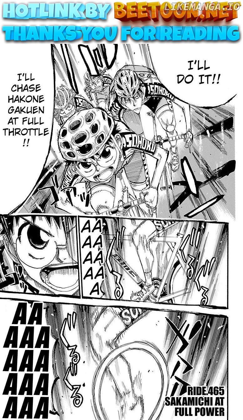 Yowamushi Pedal Chapter 465 - page 1