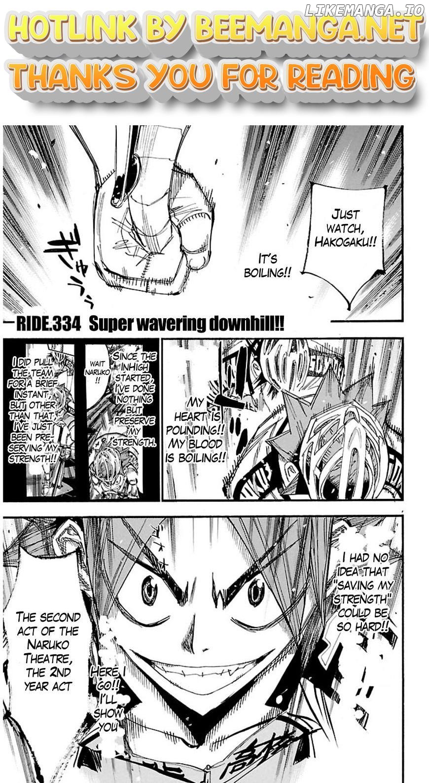 Yowamushi Pedal Chapter 334 - page 1