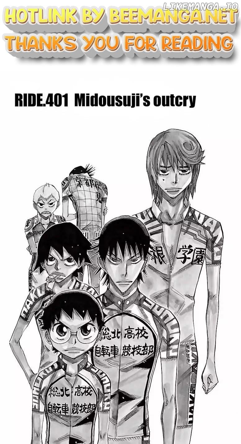 Yowamushi Pedal Chapter 401 - page 1