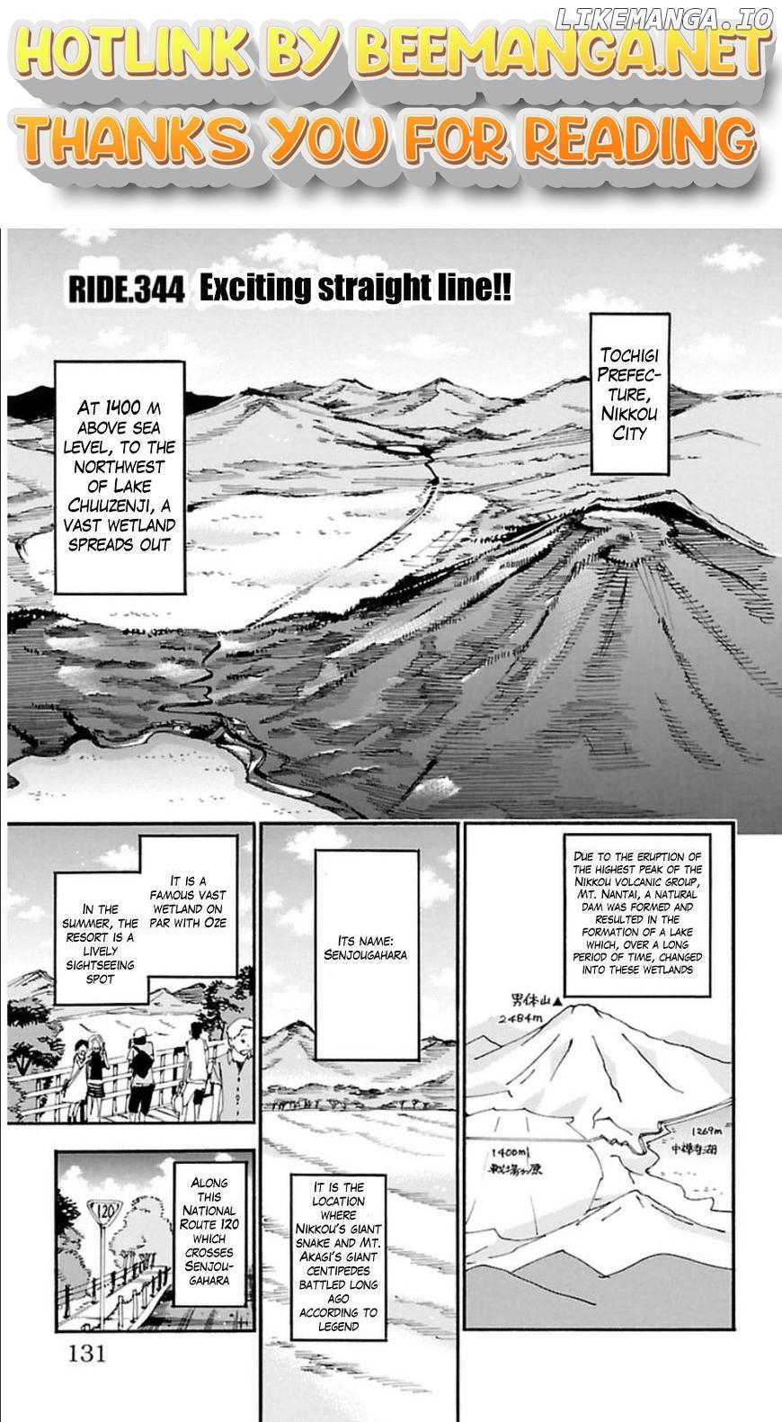 Yowamushi Pedal Chapter 344 - page 1