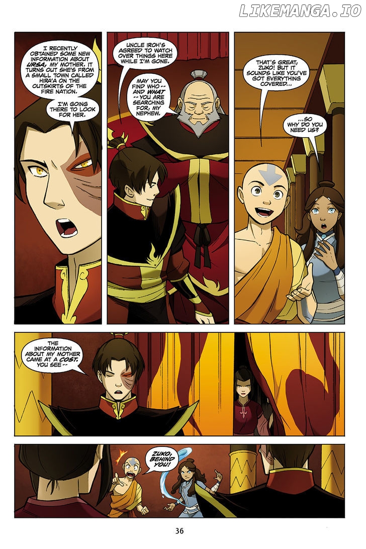 Avatar The Last Airbender - The Promise chapter 1 - page 36