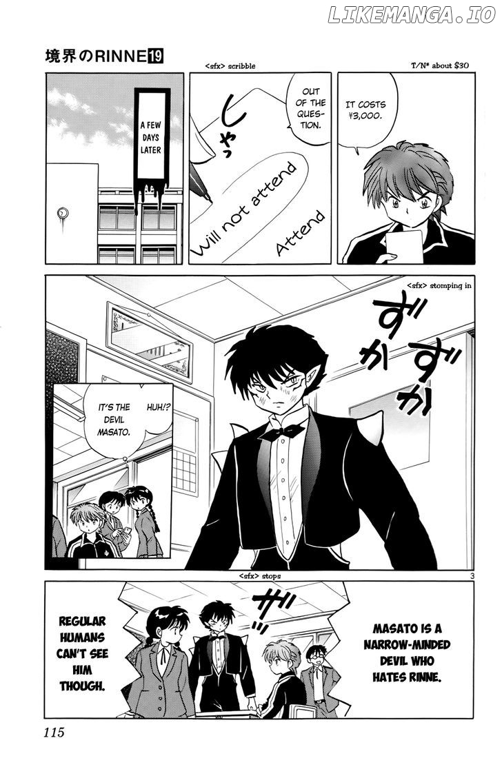 Kyoukai no Rinne Chapter 185 - page 3