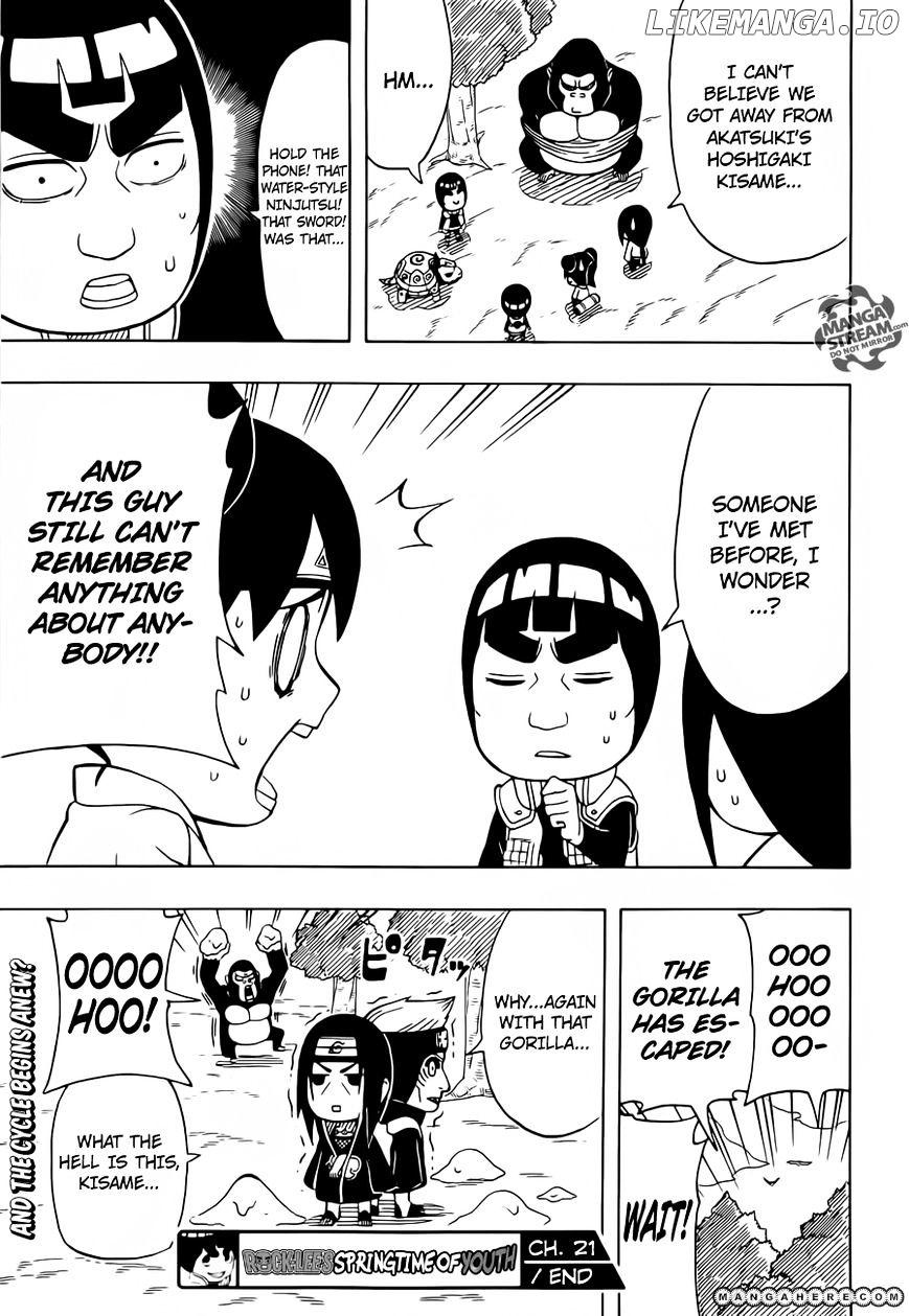 Rock Lee No Seishun Full-Power Ninden chapter 21 - page 29