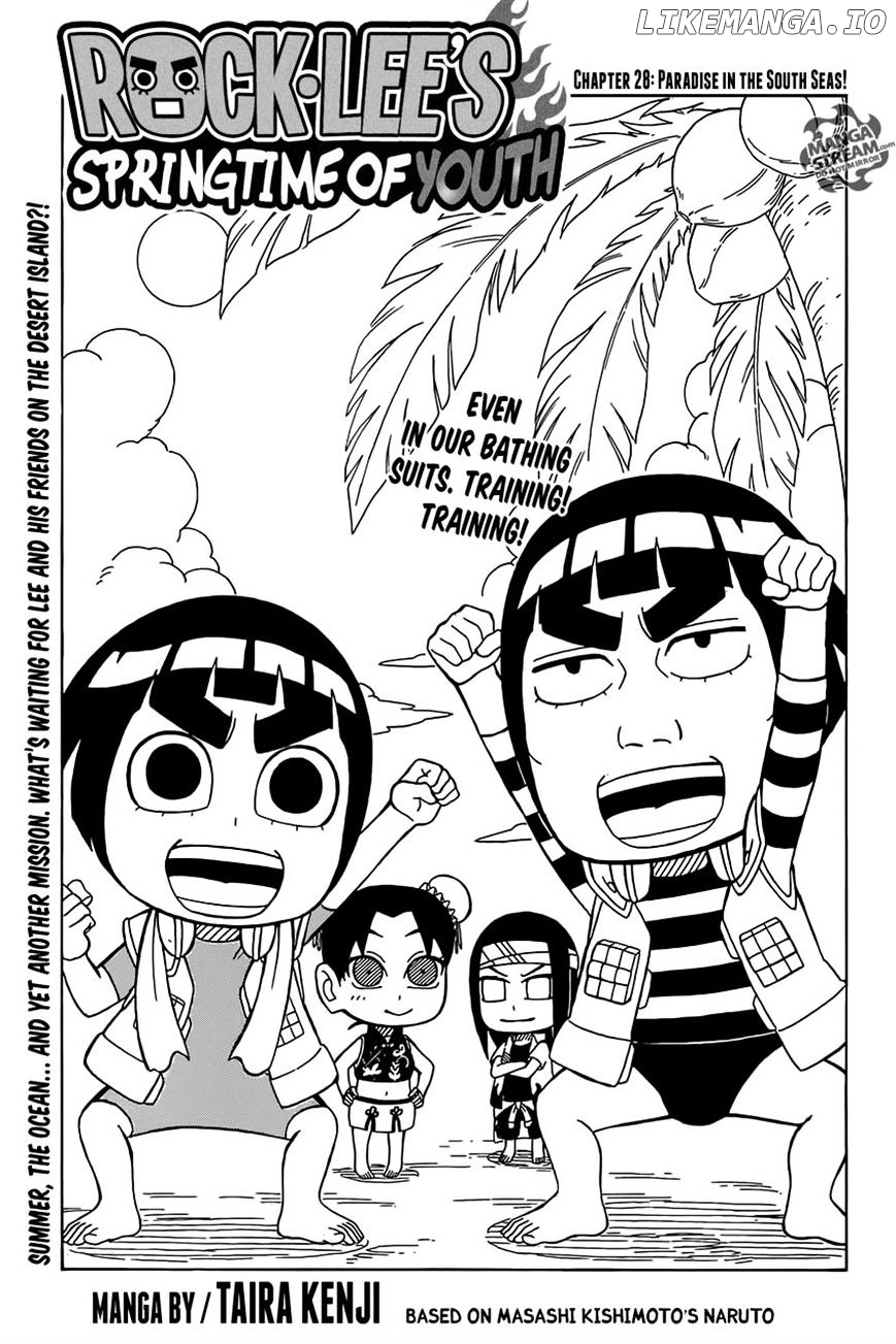 Rock Lee No Seishun Full-Power Ninden chapter 28 - page 1