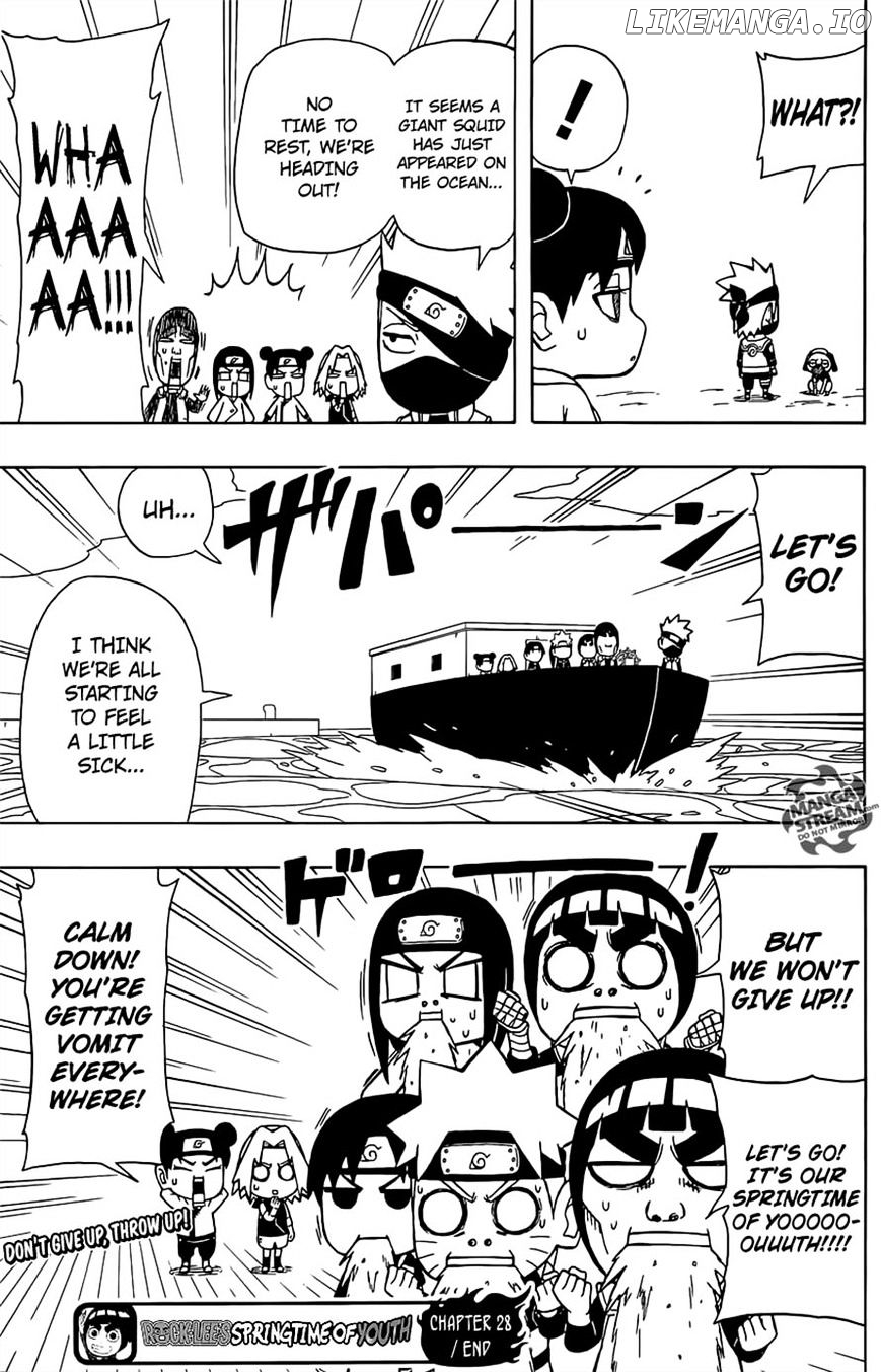 Rock Lee No Seishun Full-Power Ninden chapter 28 - page 28