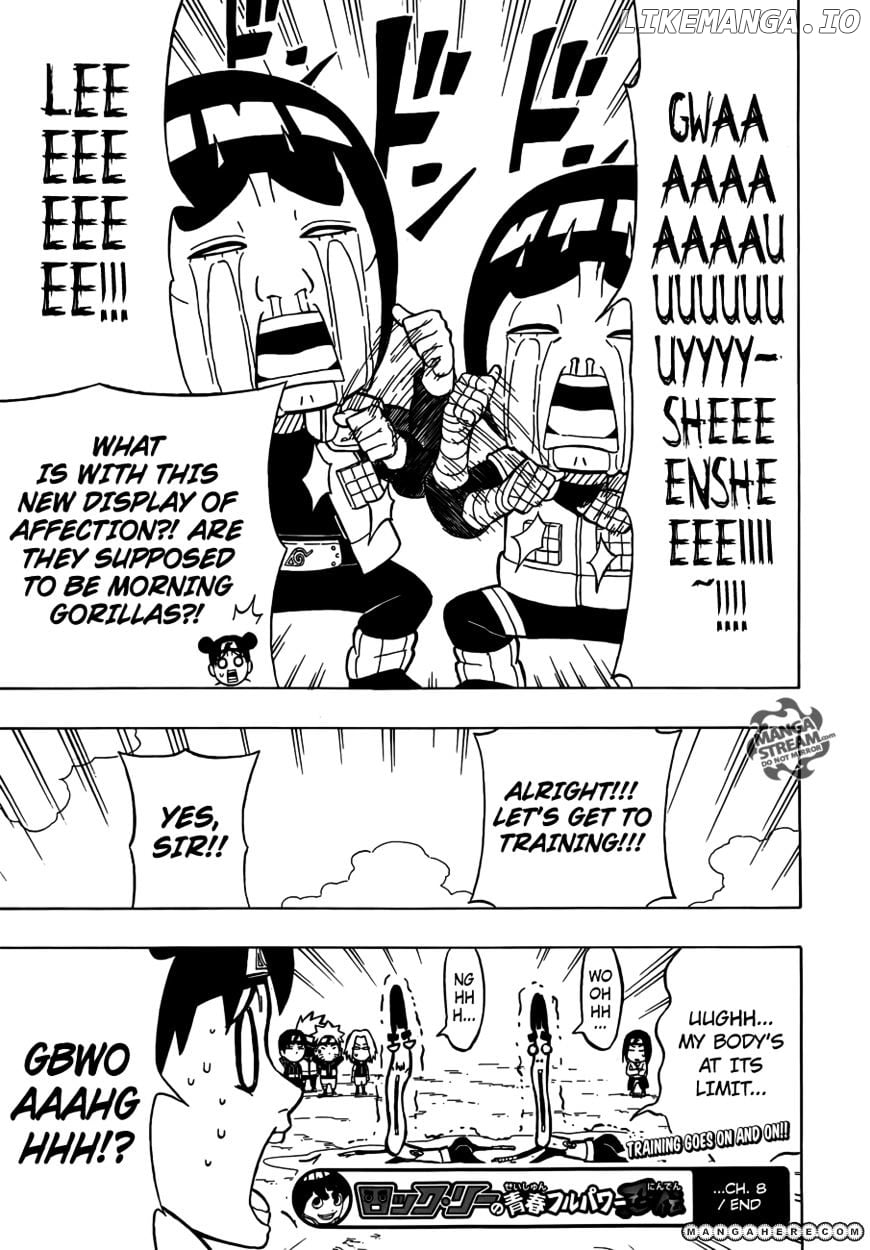 Rock Lee No Seishun Full-Power Ninden chapter 8 - page 32