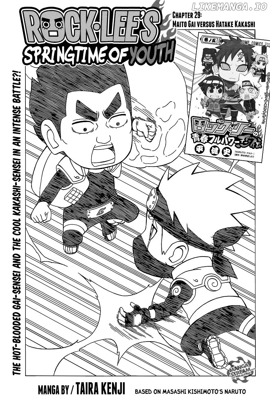 Rock Lee No Seishun Full-Power Ninden chapter 29 - page 1