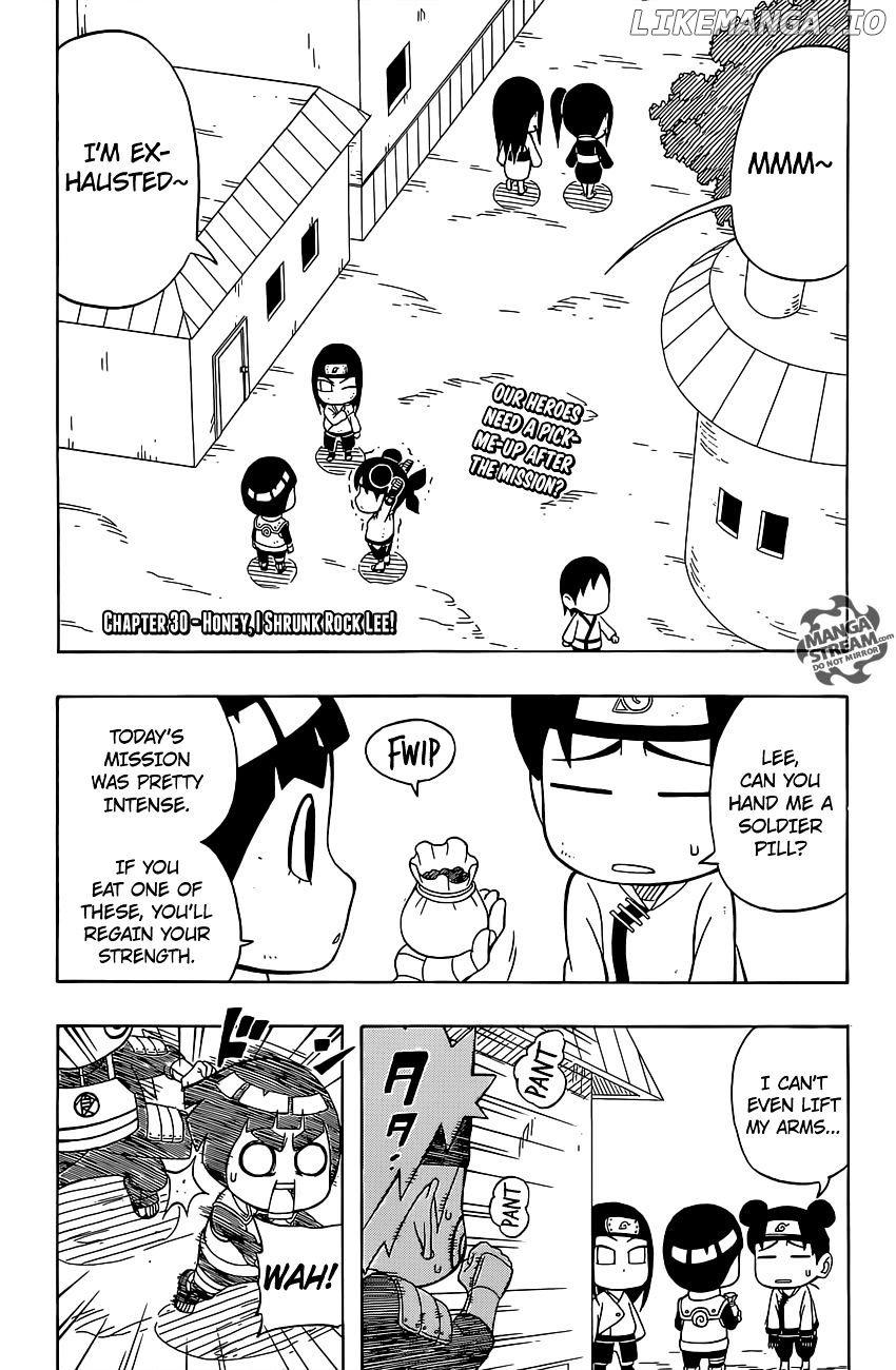 Rock Lee No Seishun Full-Power Ninden chapter 30 - page 1