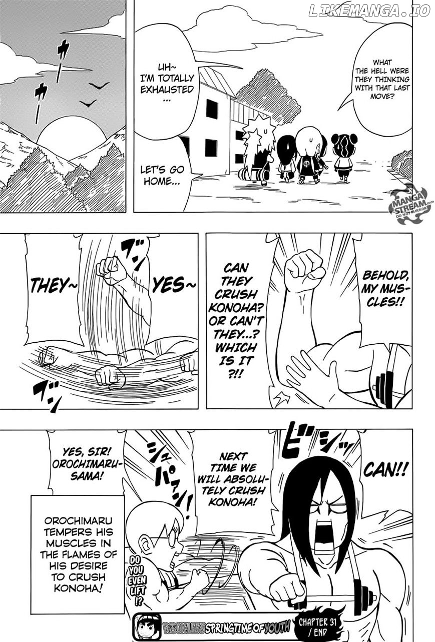 Rock Lee No Seishun Full-Power Ninden chapter 31 - page 27