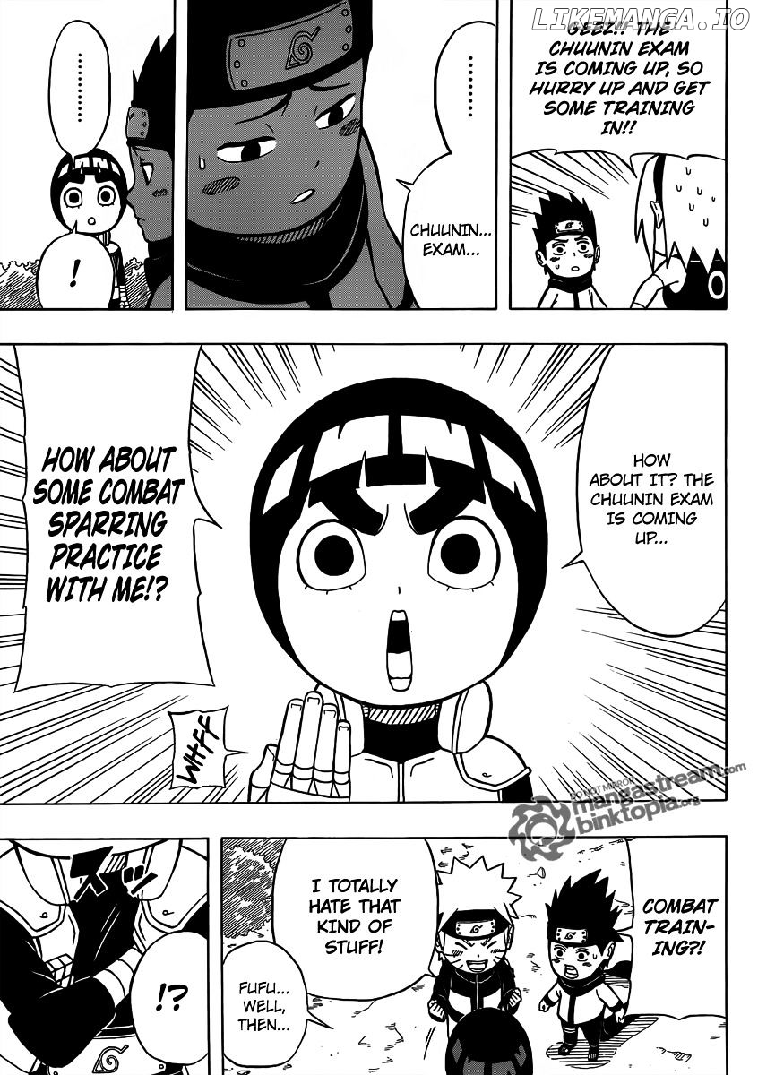 Rock Lee No Seishun Full-Power Ninden chapter 5.5 - page 8
