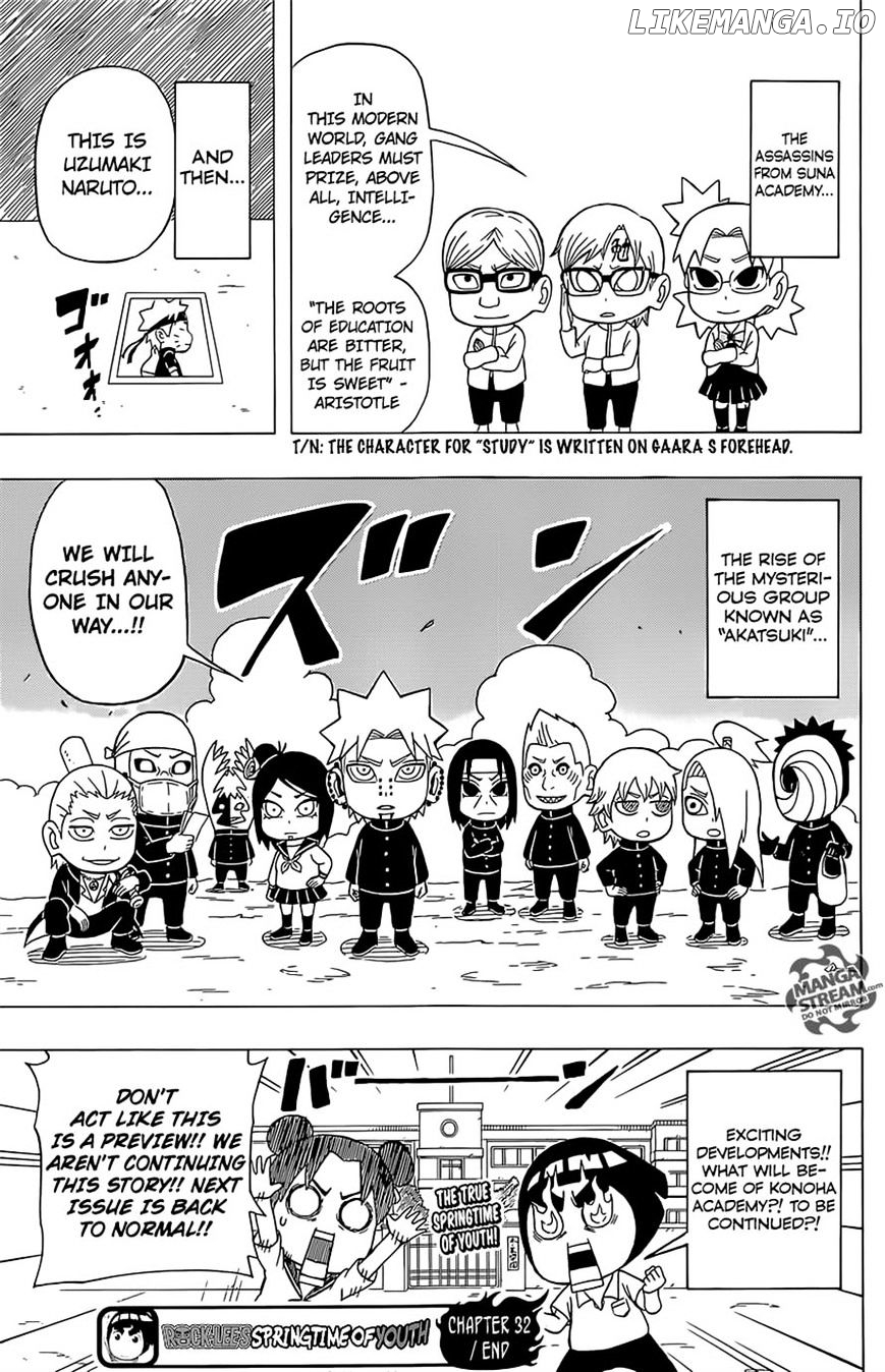 Rock Lee No Seishun Full-Power Ninden chapter 32 - page 27