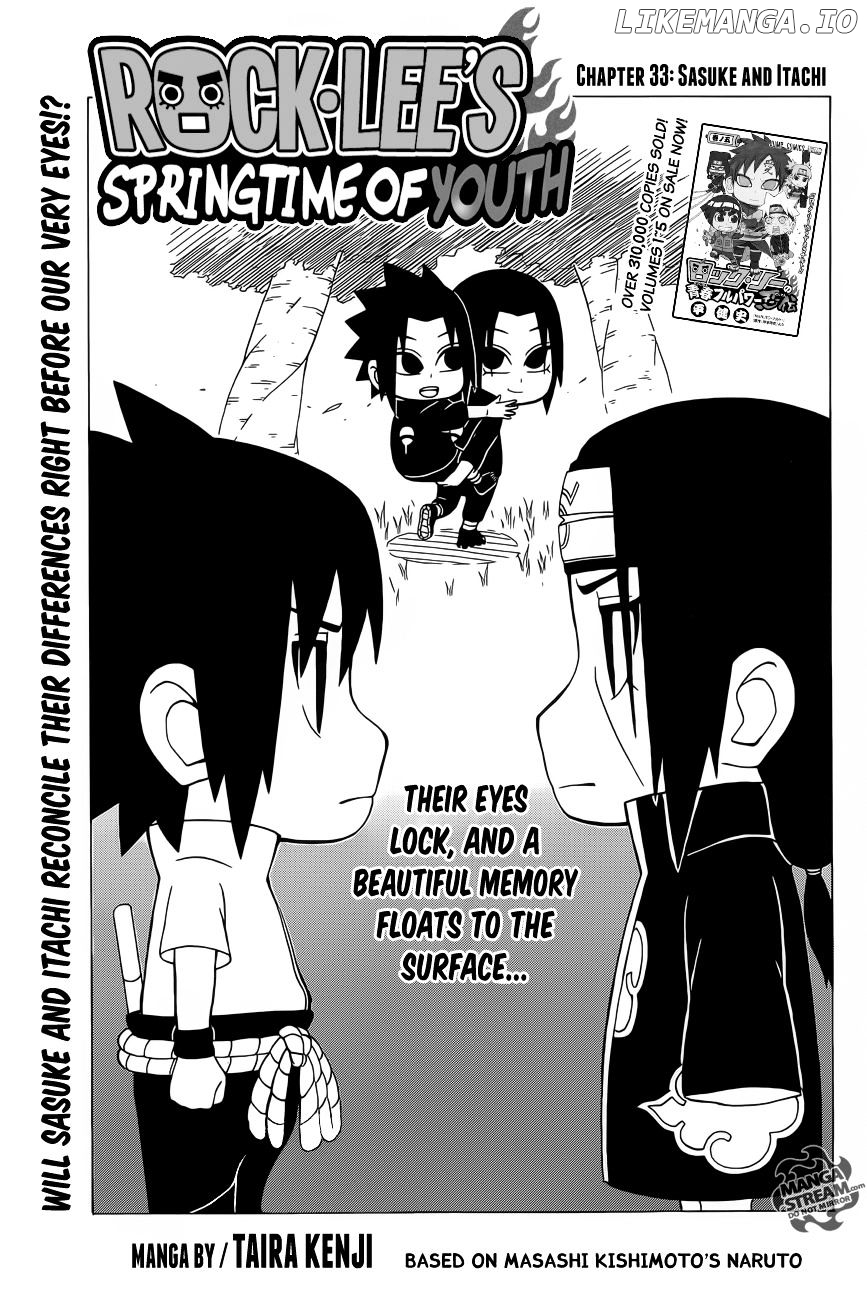 Rock Lee No Seishun Full-Power Ninden chapter 33 - page 1