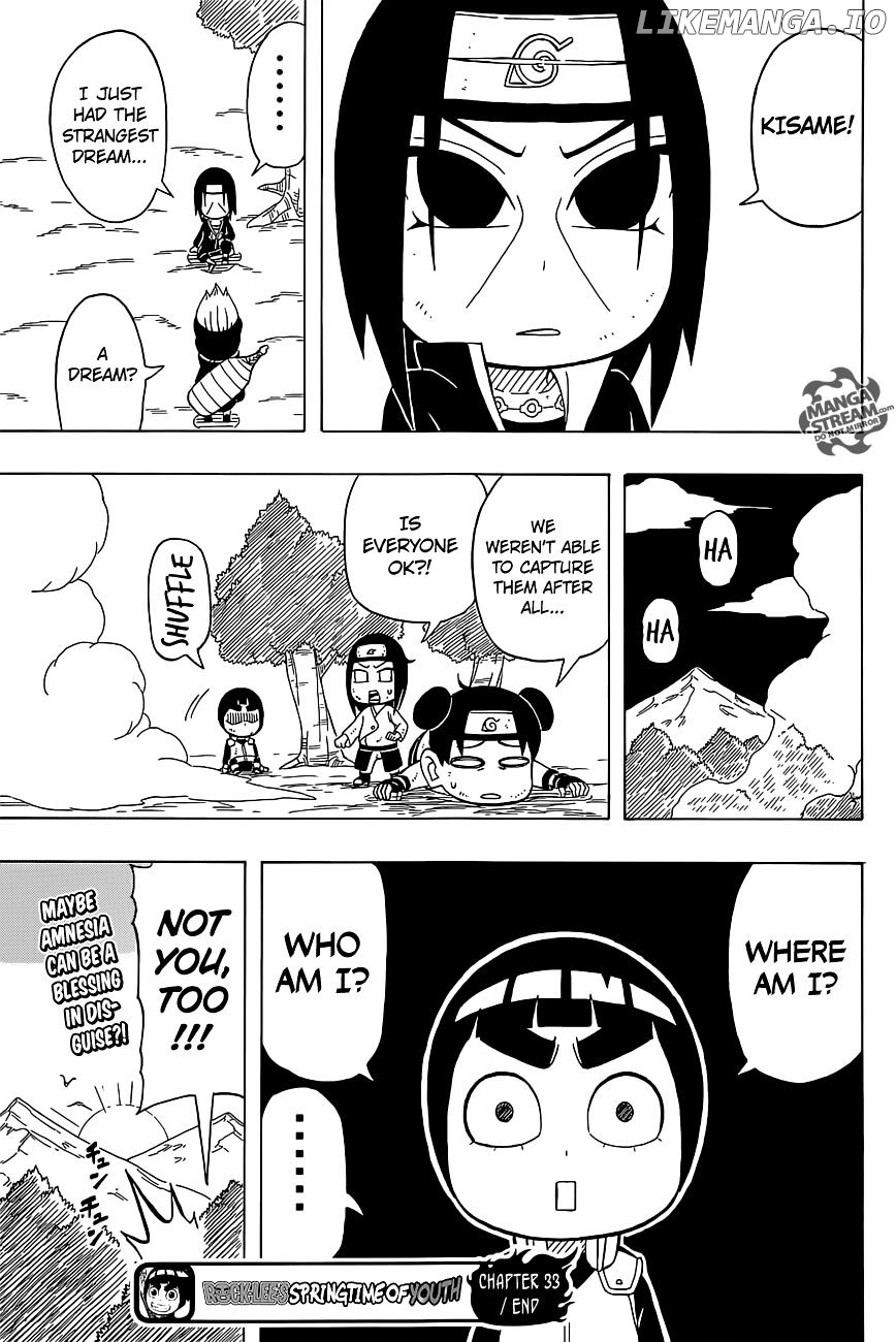 Rock Lee No Seishun Full-Power Ninden chapter 33 - page 24