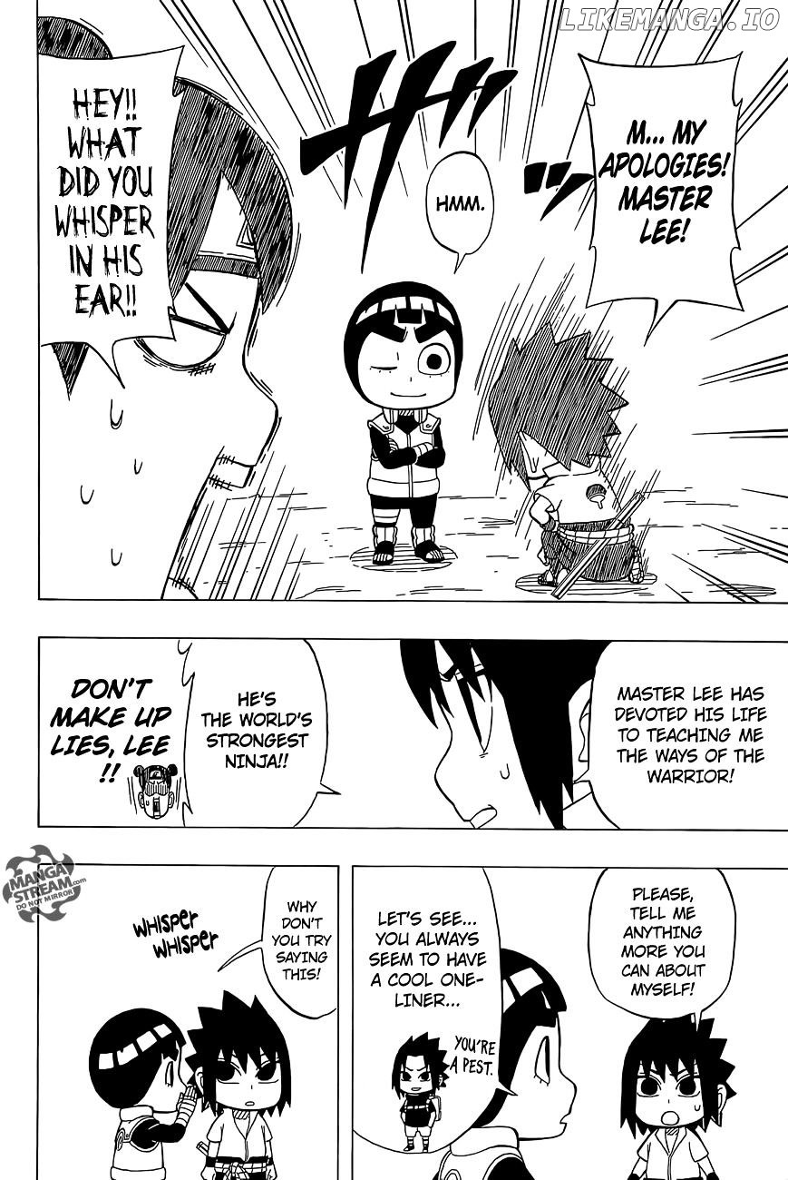 Rock Lee No Seishun Full-Power Ninden chapter 33 - page 7