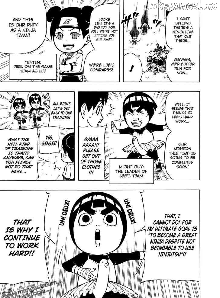Rock Lee No Seishun Full-Power Ninden chapter 3 - page 6