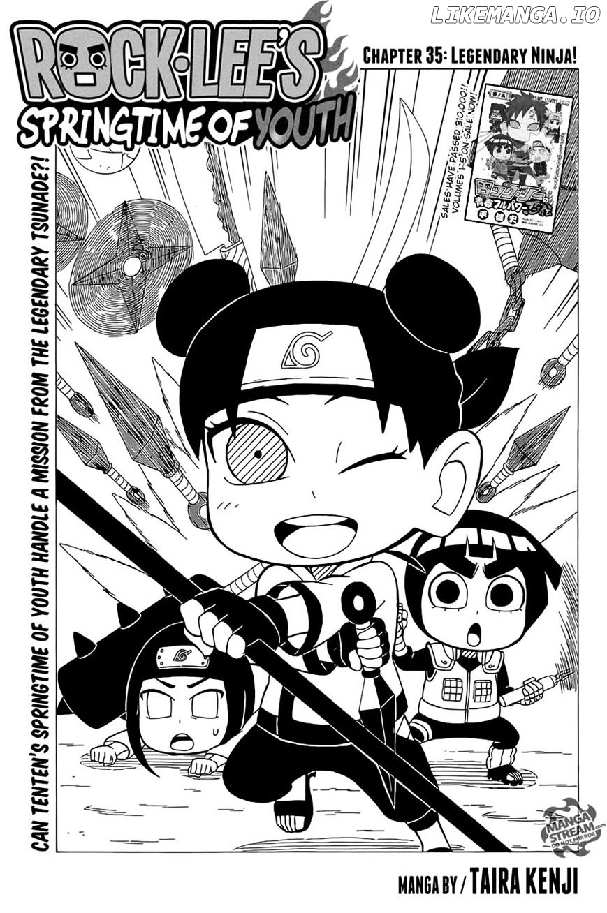 Rock Lee No Seishun Full-Power Ninden chapter 35 - page 1