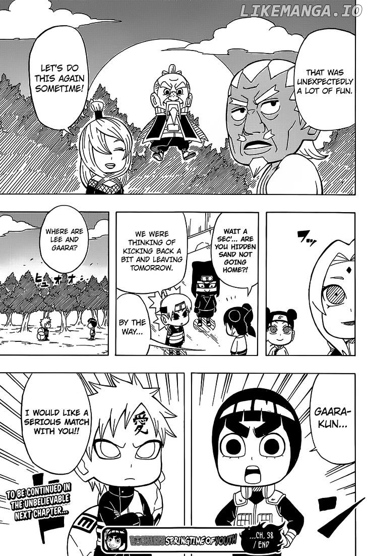 Rock Lee No Seishun Full-Power Ninden chapter 38 - page 25