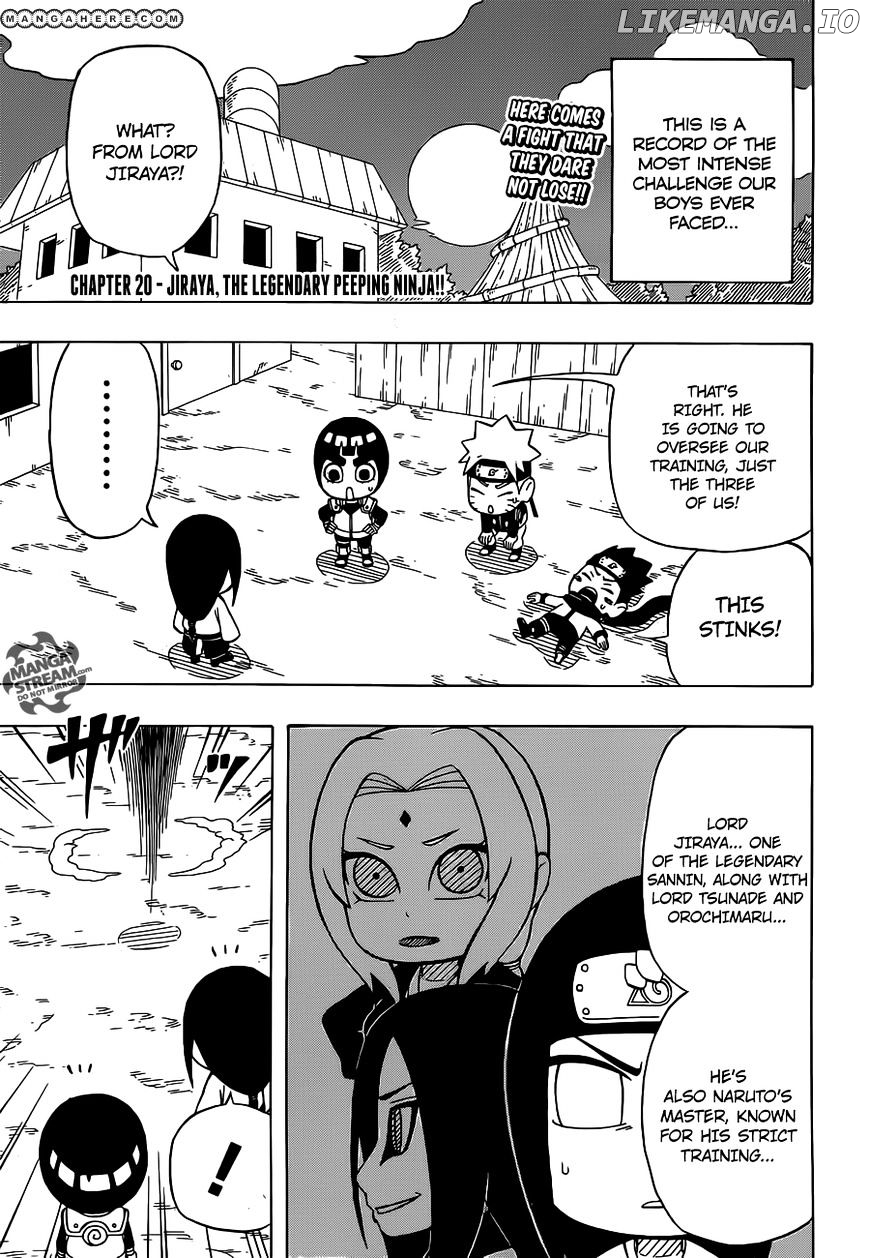 Rock Lee No Seishun Full-Power Ninden chapter 20 - page 4
