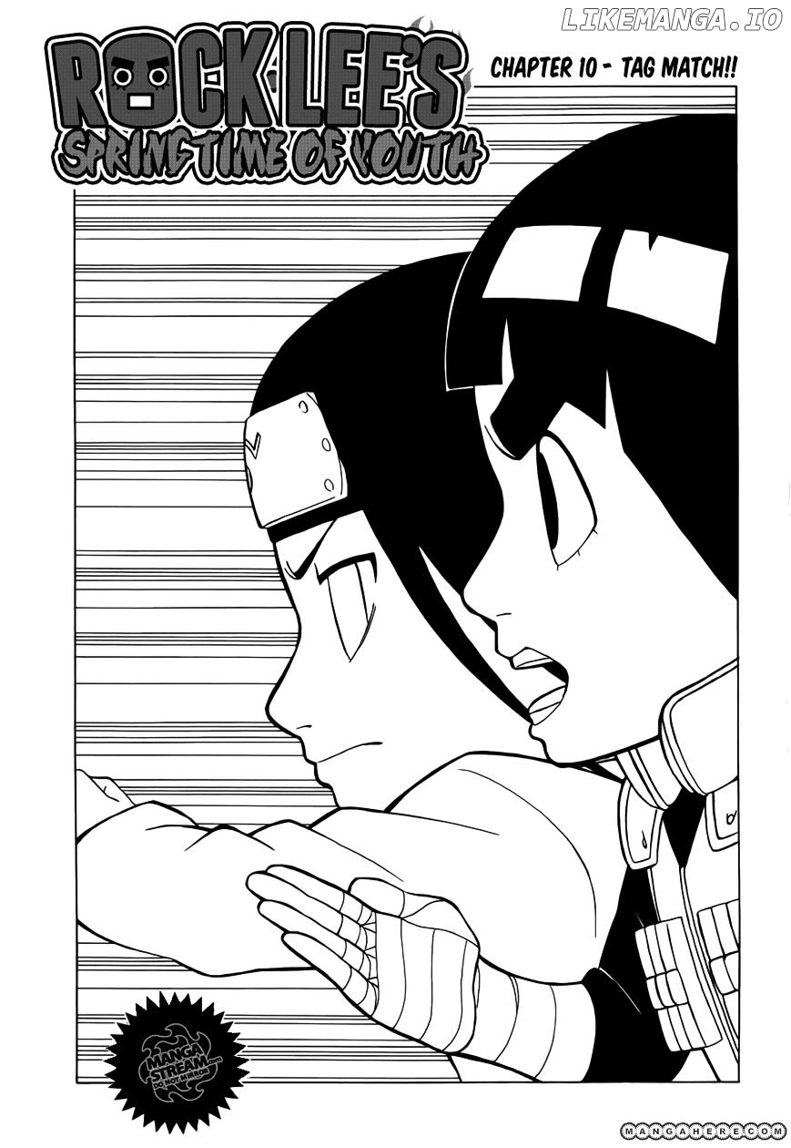 Rock Lee No Seishun Full-Power Ninden chapter 10 - page 1