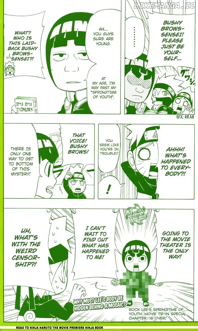 Rock Lee No Seishun Full-Power Ninden chapter 16 - page 4