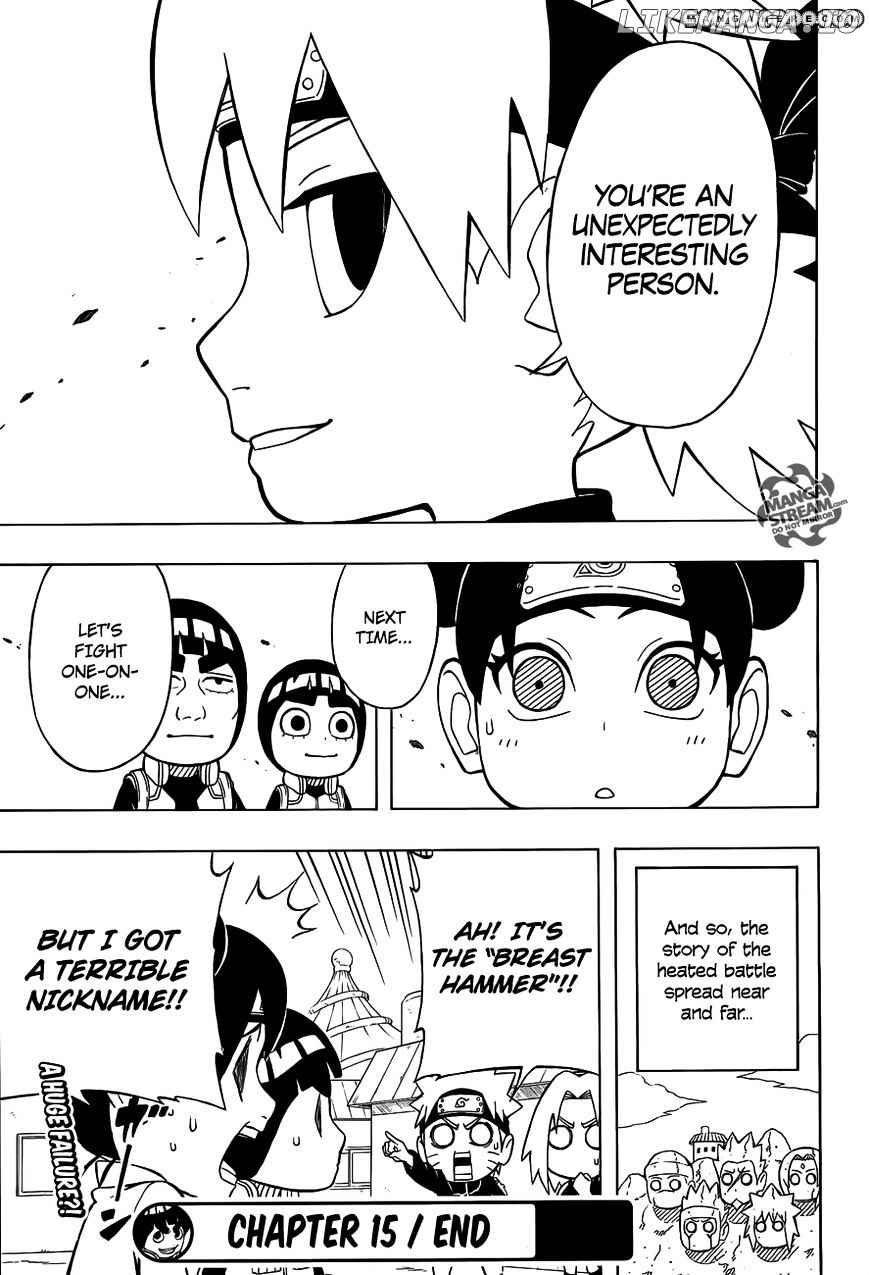 Rock Lee No Seishun Full-Power Ninden chapter 15 - page 30