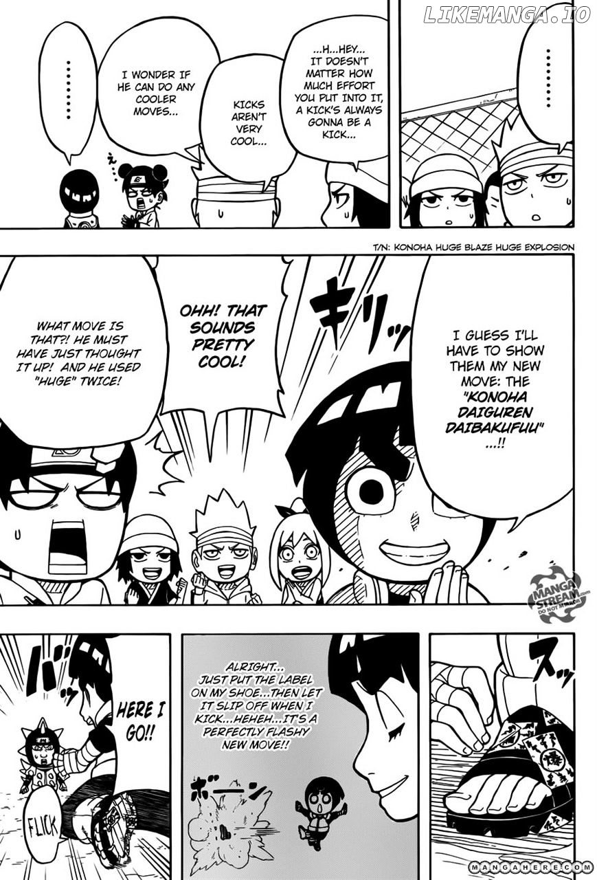 Rock Lee No Seishun Full-Power Ninden chapter 10.5 - page 8