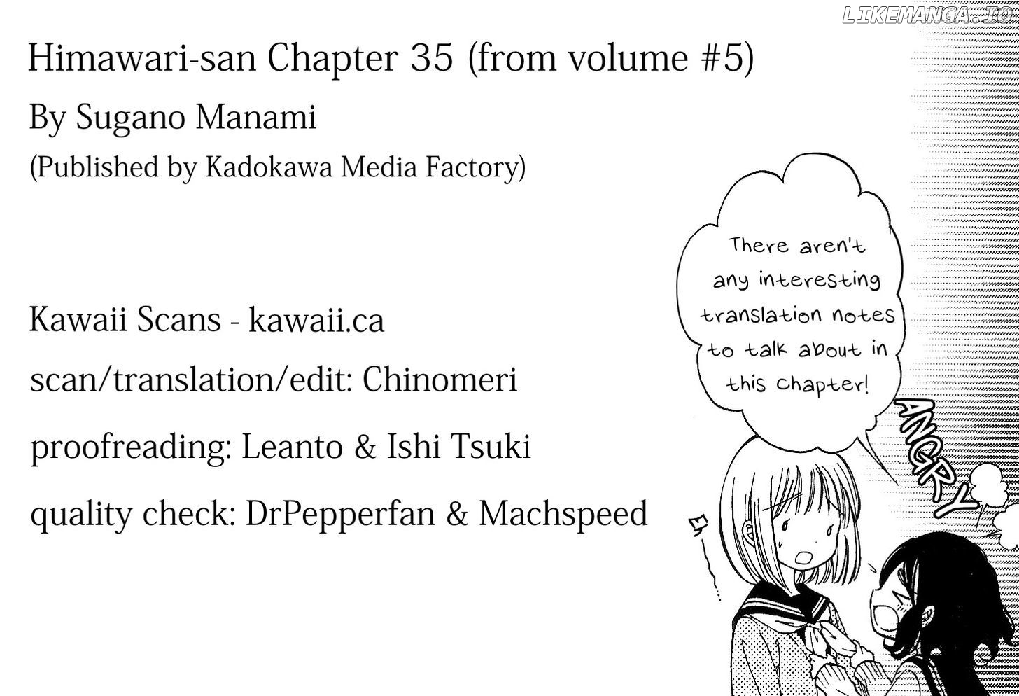 Himawari-san (SUGANO Manami) chapter 35 - page 20
