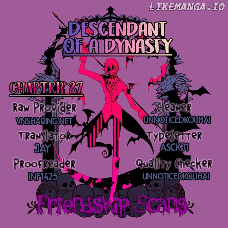 The Descendant Of The Dynasty chapter 27 - page 1