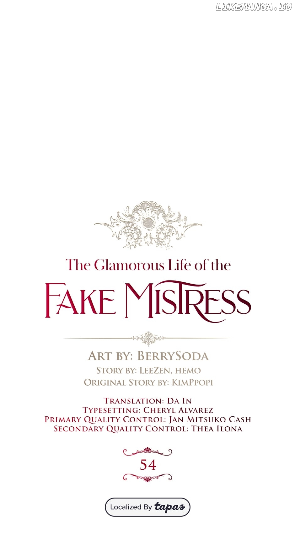 The Glamorous Life of the Fake Mistress Chapter 54 - page 6