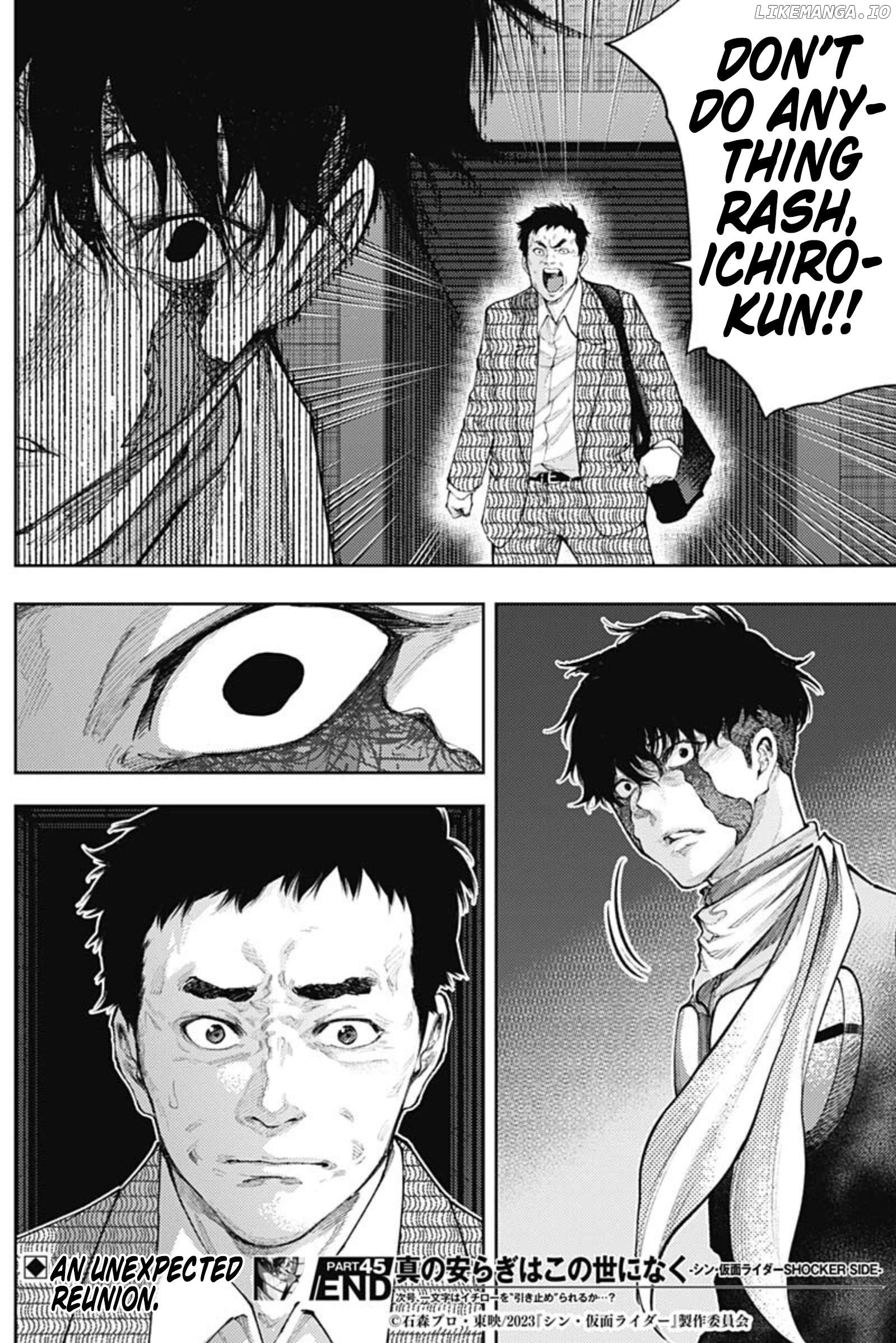 There is no true peace in this world -Shin Kamen Rider SHOCKER SIDE- Chapter 45 - page 18