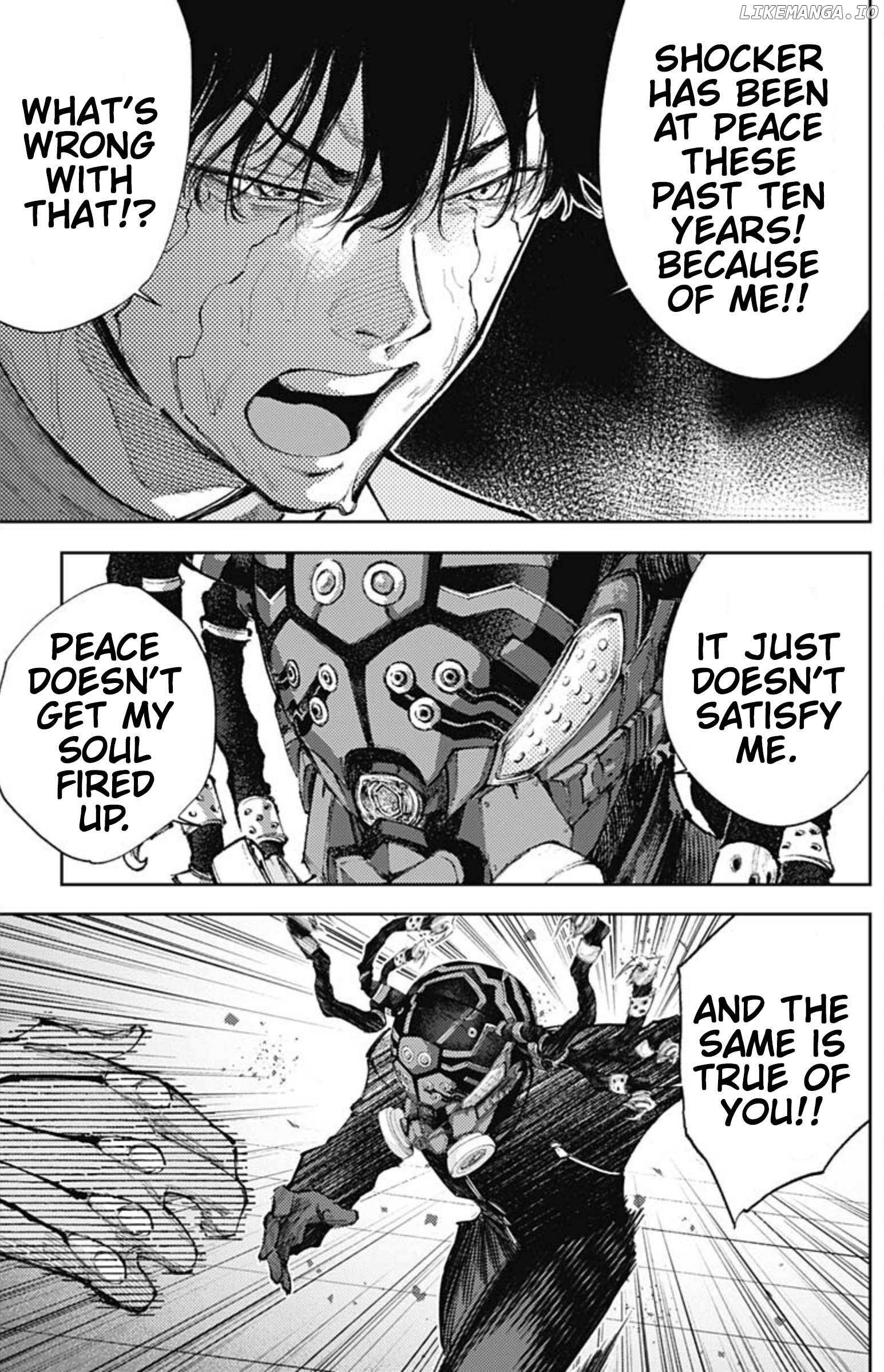 There is no true peace in this world -Shin Kamen Rider SHOCKER SIDE- Chapter 44 - page 14