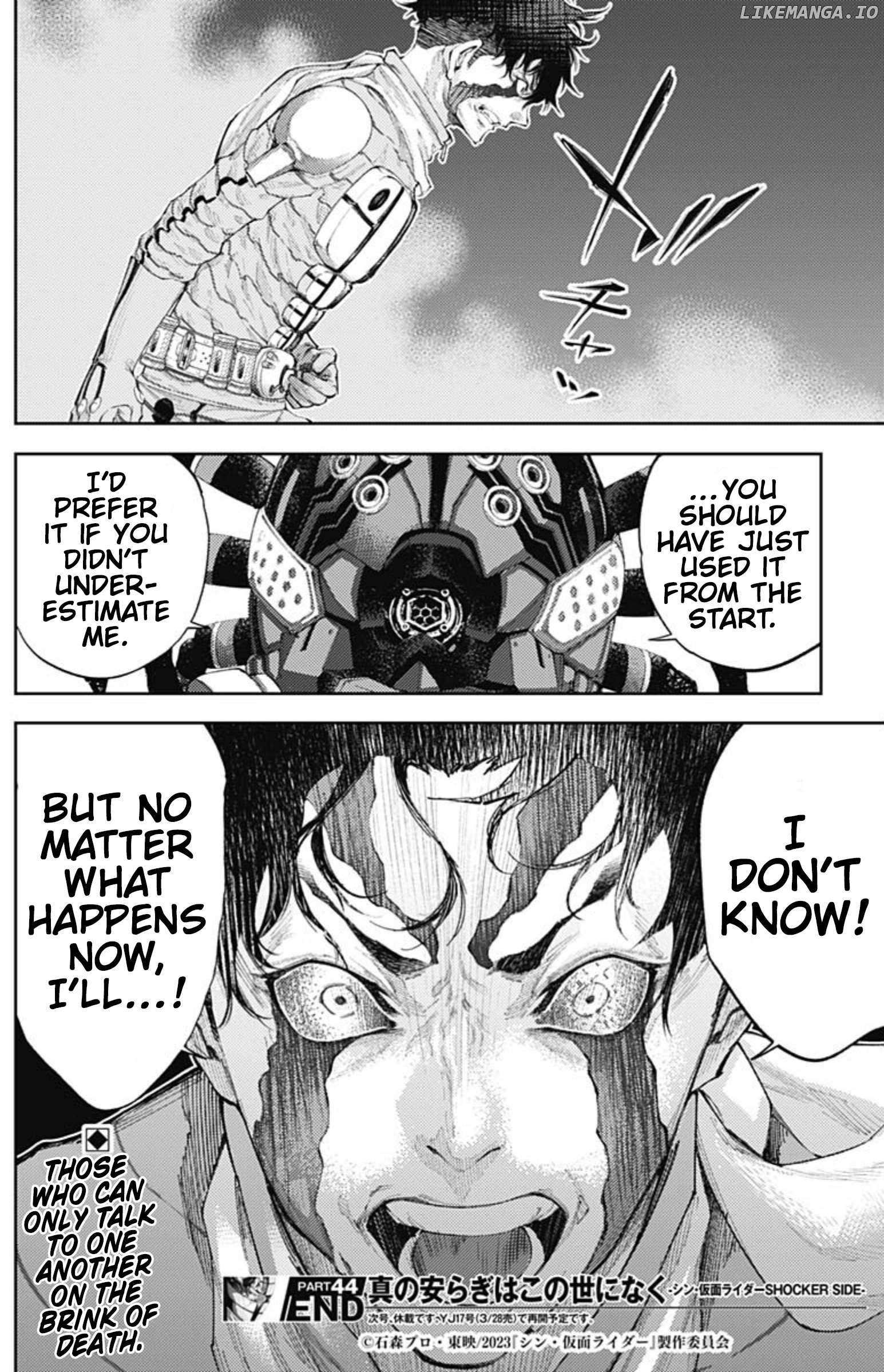There is no true peace in this world -Shin Kamen Rider SHOCKER SIDE- Chapter 44 - page 19