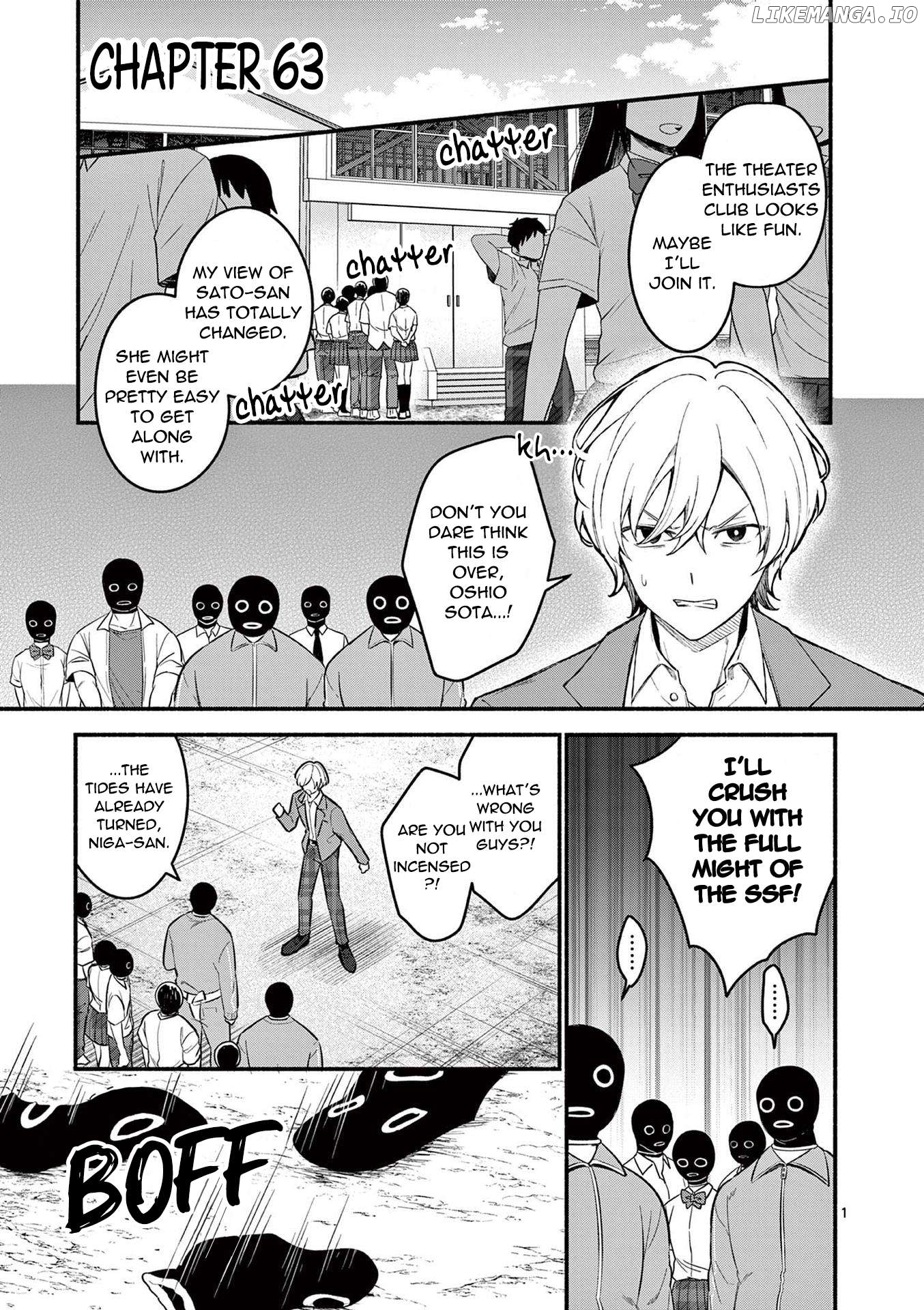 Shiotaiou no Sato-san ga Ore ni dake Amai Chapter 64 - page 1
