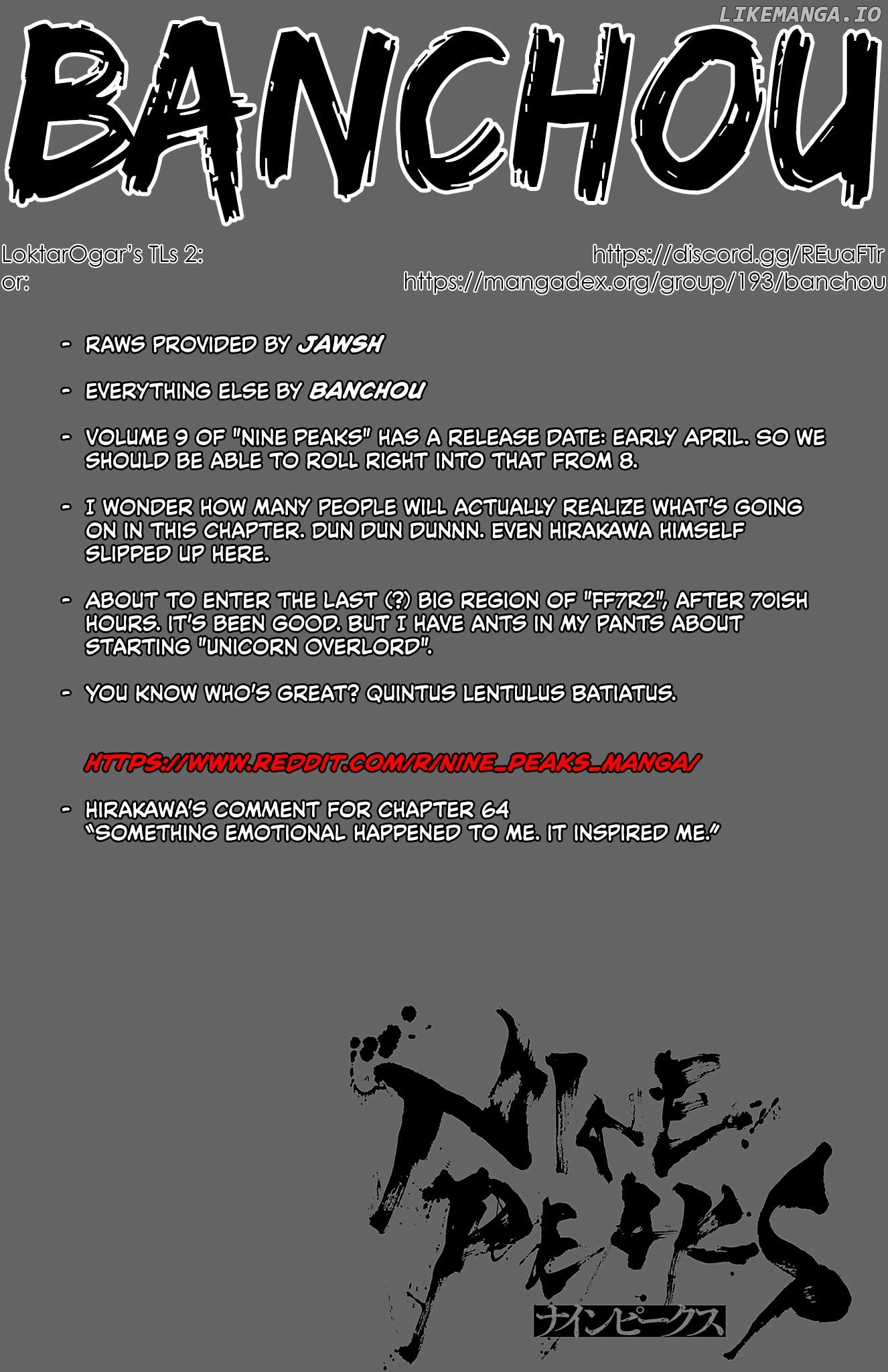 NINE PEAKS Chapter 64 - page 1